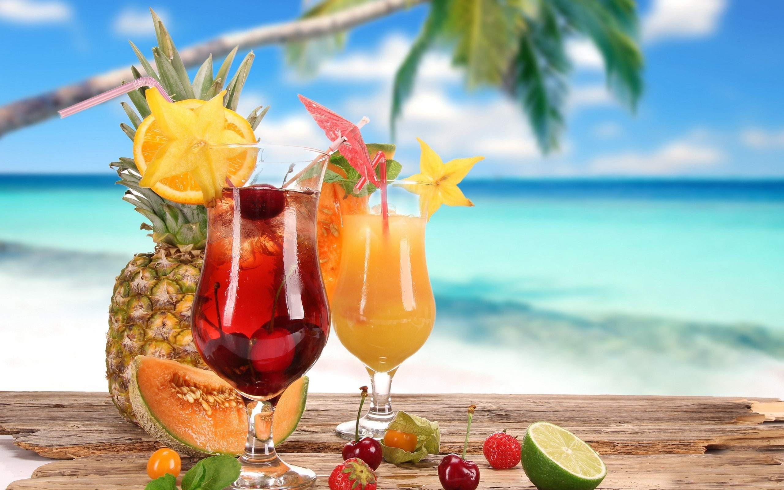 tropical, Hawai Tropical Fruits, fruits, 2K, hawai, HD Wallpaper