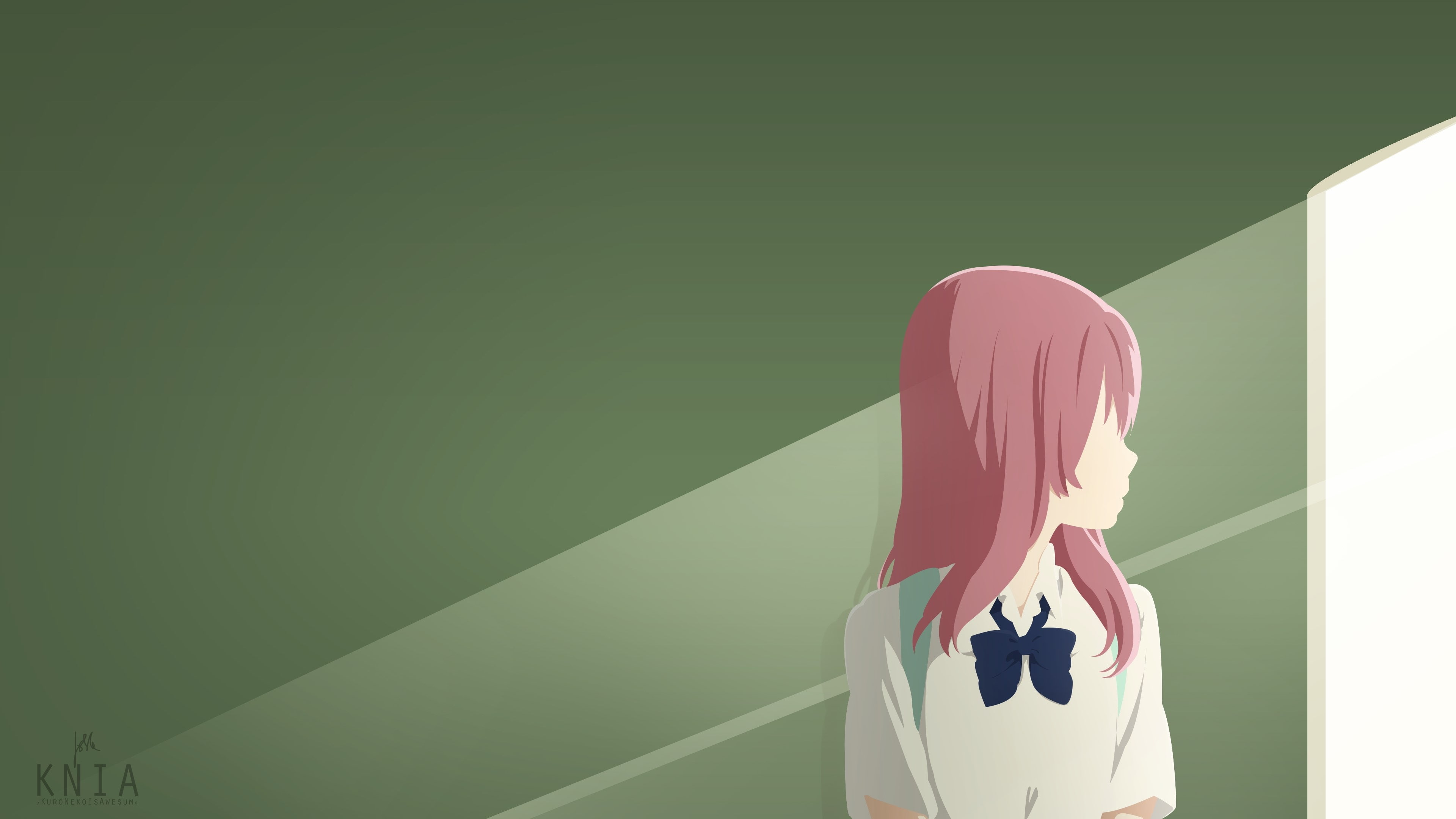 koe no katachi 4k best hd  desktop, creativity, obscured face, women, waist up, unrecognizable person, human body part, indoors, young adult, sunlight, HD Wallpaper