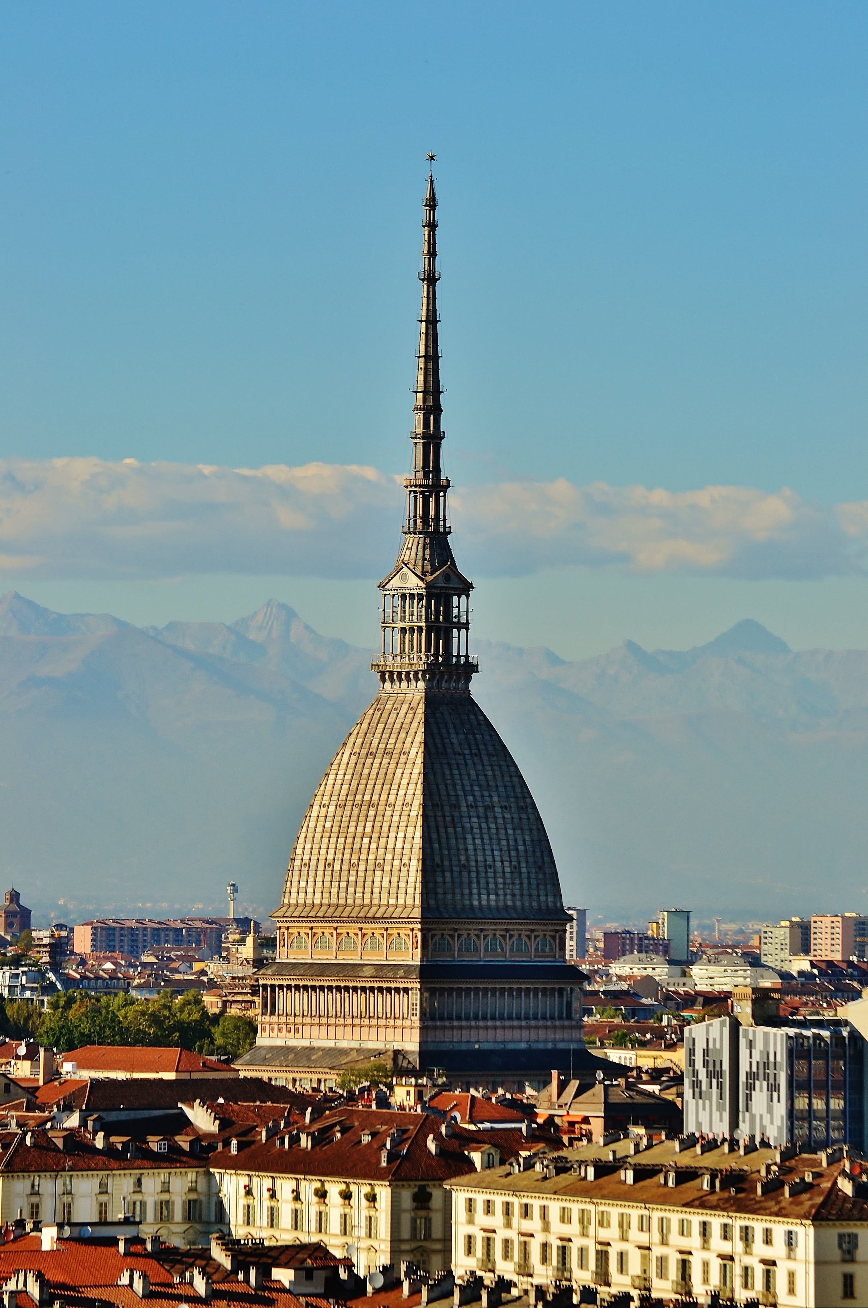 tower, city, place of worship, nature, italy, spirituality, 4K, spire, building, dome, religion, architecture, building exterior, built structure, landscape, Phone HD Wallpaper