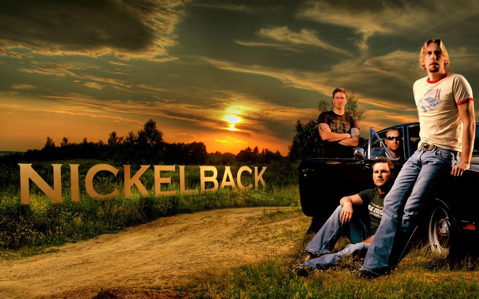 males, cover, sunset, rock, men, people, band, album, group of people, 720P, young adult, Music, cloud - sky, nature, women, communication, sky, real people, HD Wallpaper