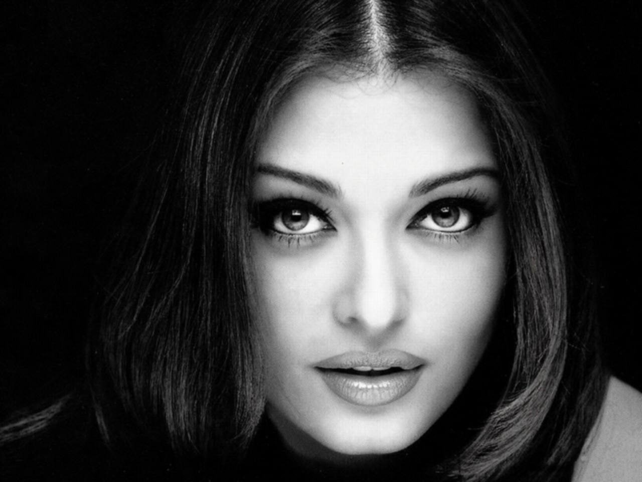 black, photo, woman, 720P, scale, white, gray, rai, aishwarya, amp, HD Wallpaper