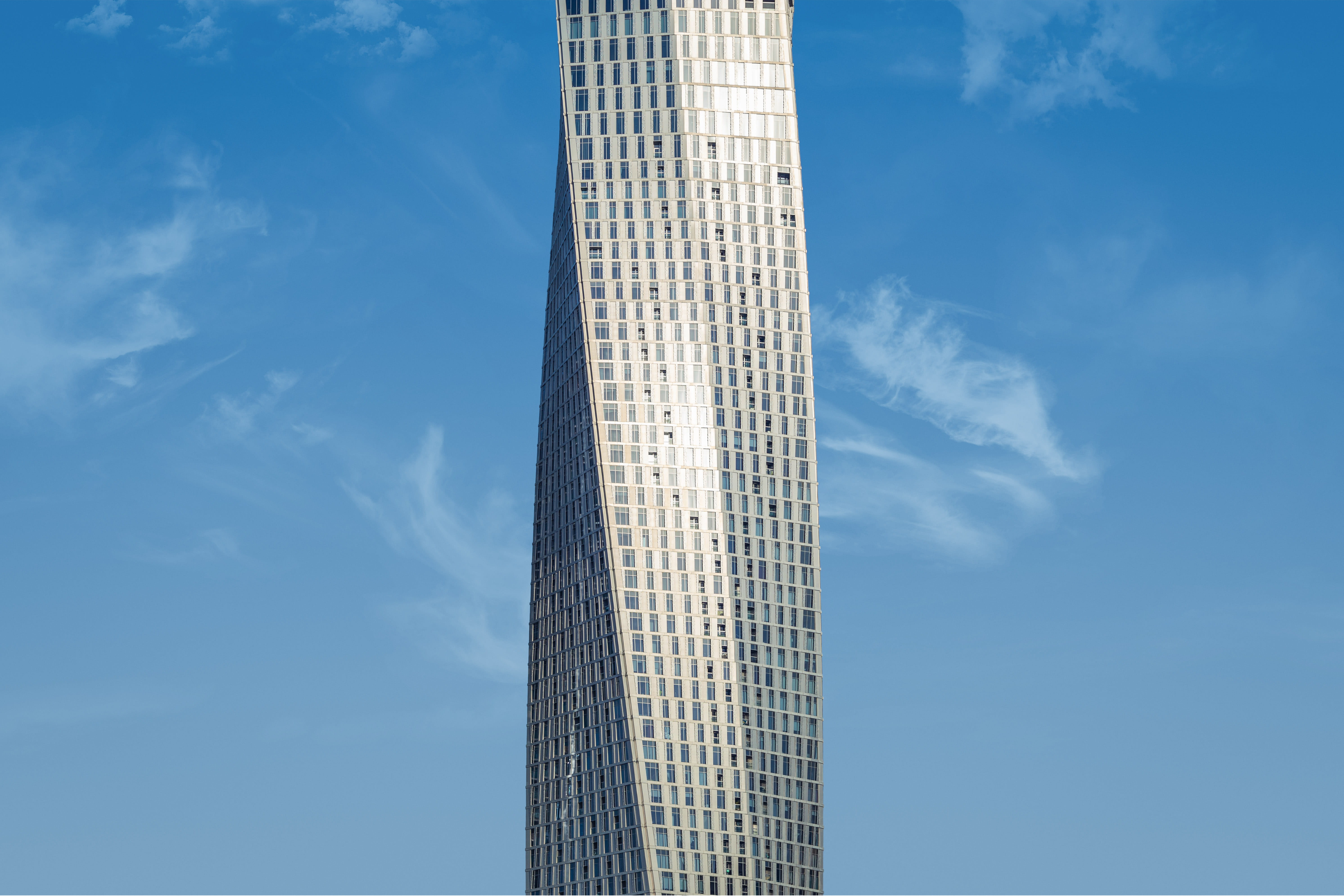 architectural design, modern, nature, outdoors, spire, office building exterior, travel destinations, blue, city, day, perspective, sky, photo, skyscraper, HD Wallpaper