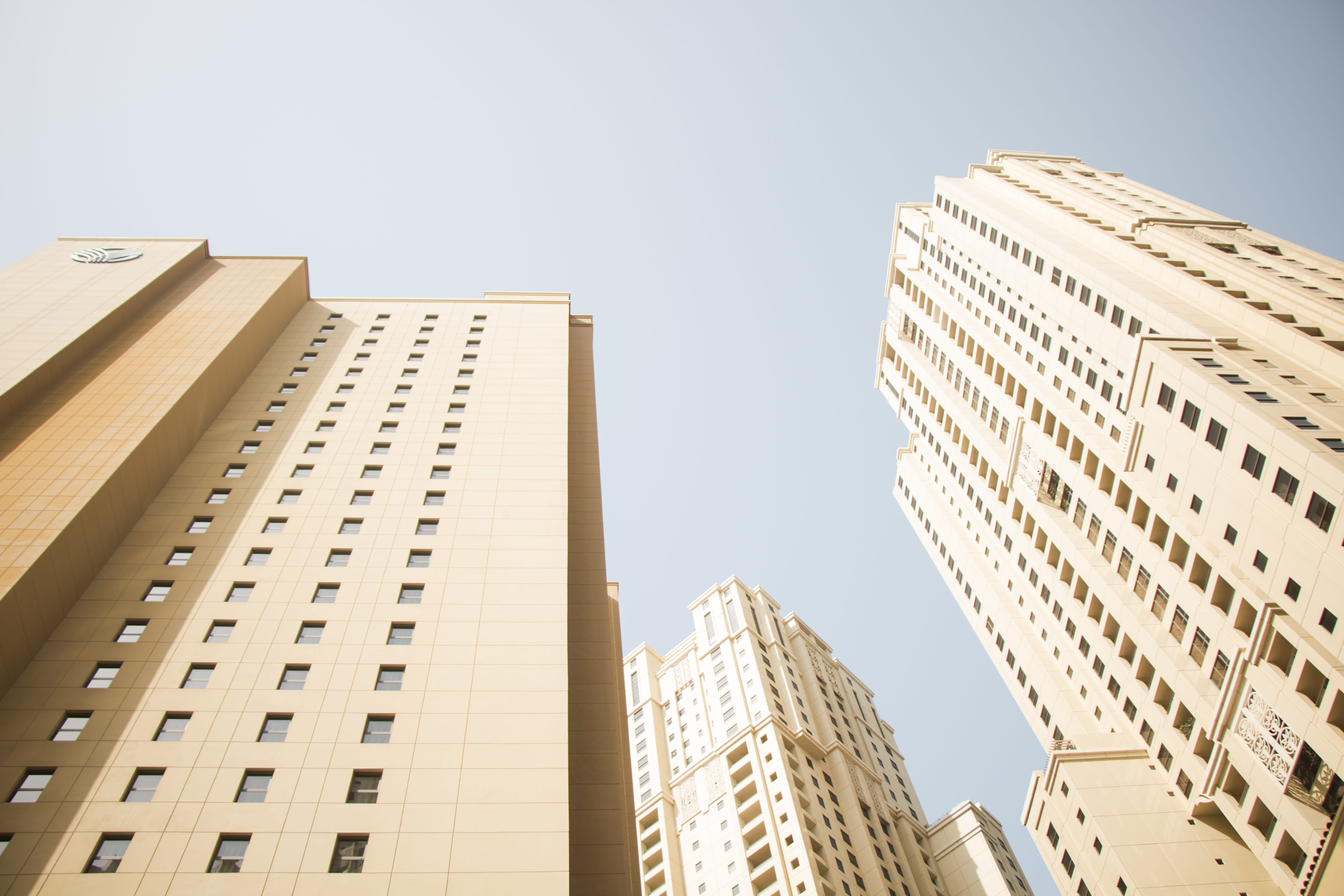 business, no people, tower, residential district, window, dubai, outdoors, office, sky, apartment, nature, building exterior, low angle view, 5K, high, HD Wallpaper