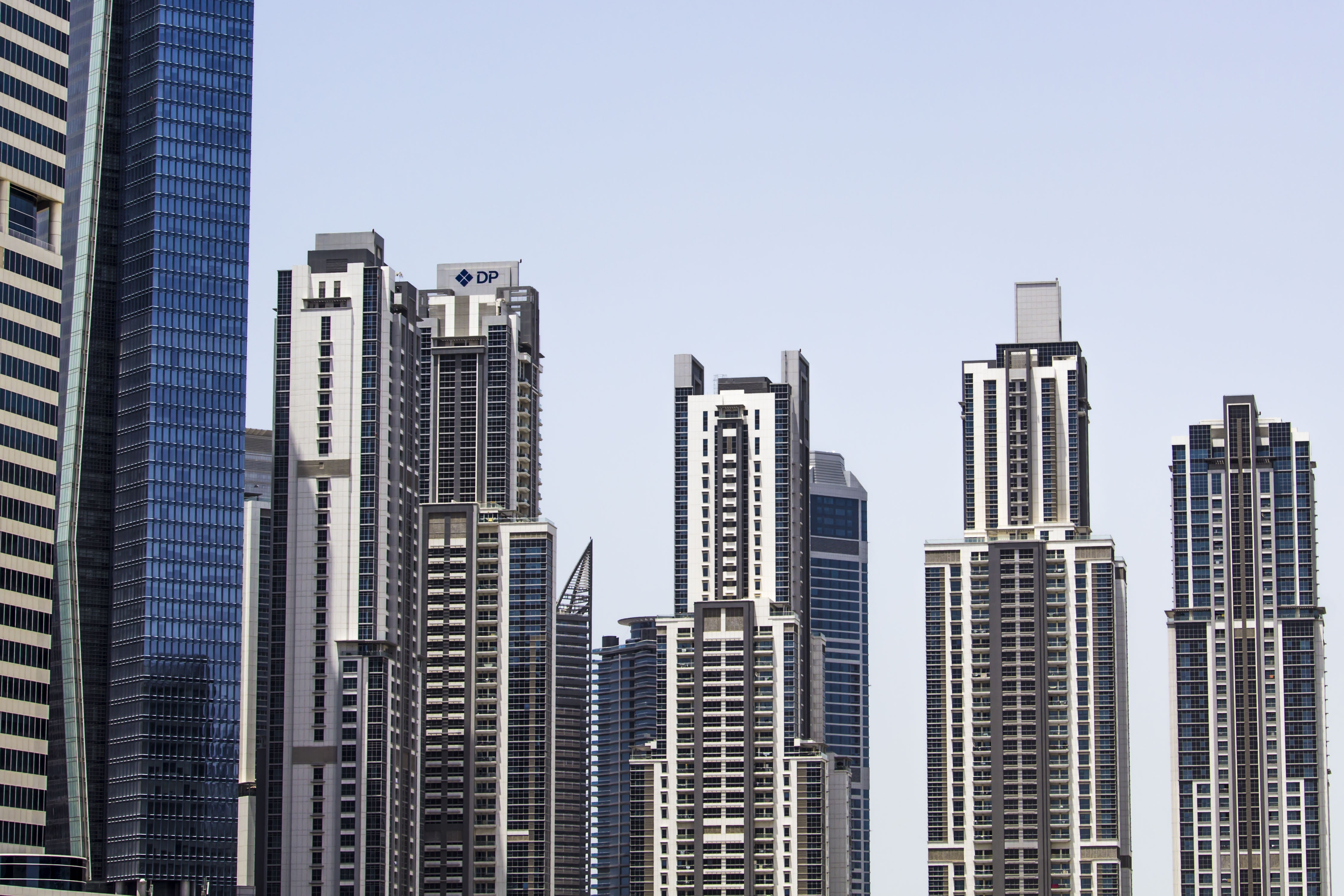 marina, development, nature, summer, 4K, modern, trip, cityscape, dubai, waterfront, landscape, sky, sand, arabs, residential district, built structure, HD Wallpaper