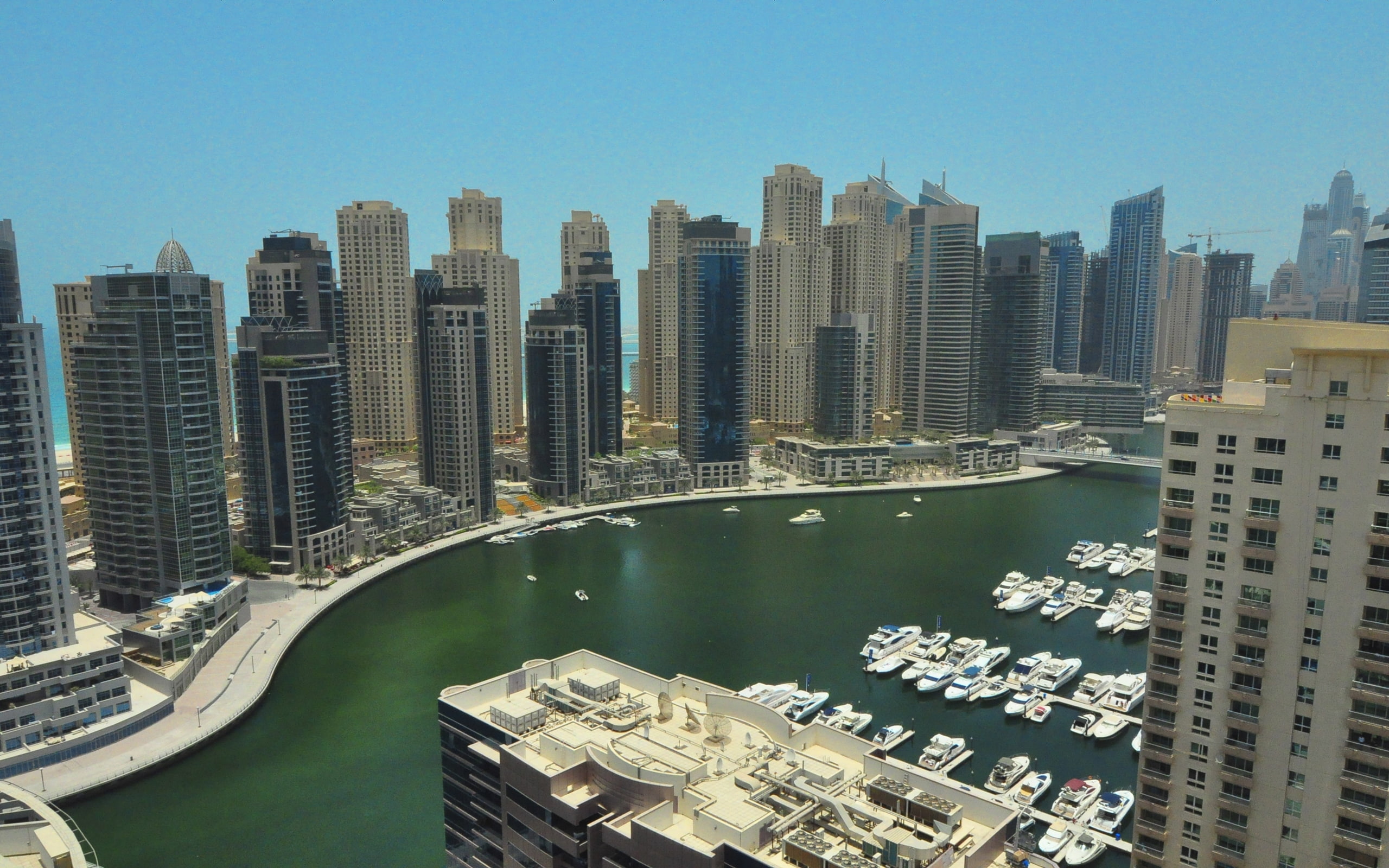 2K, marina, tower, dubai, HD Wallpaper