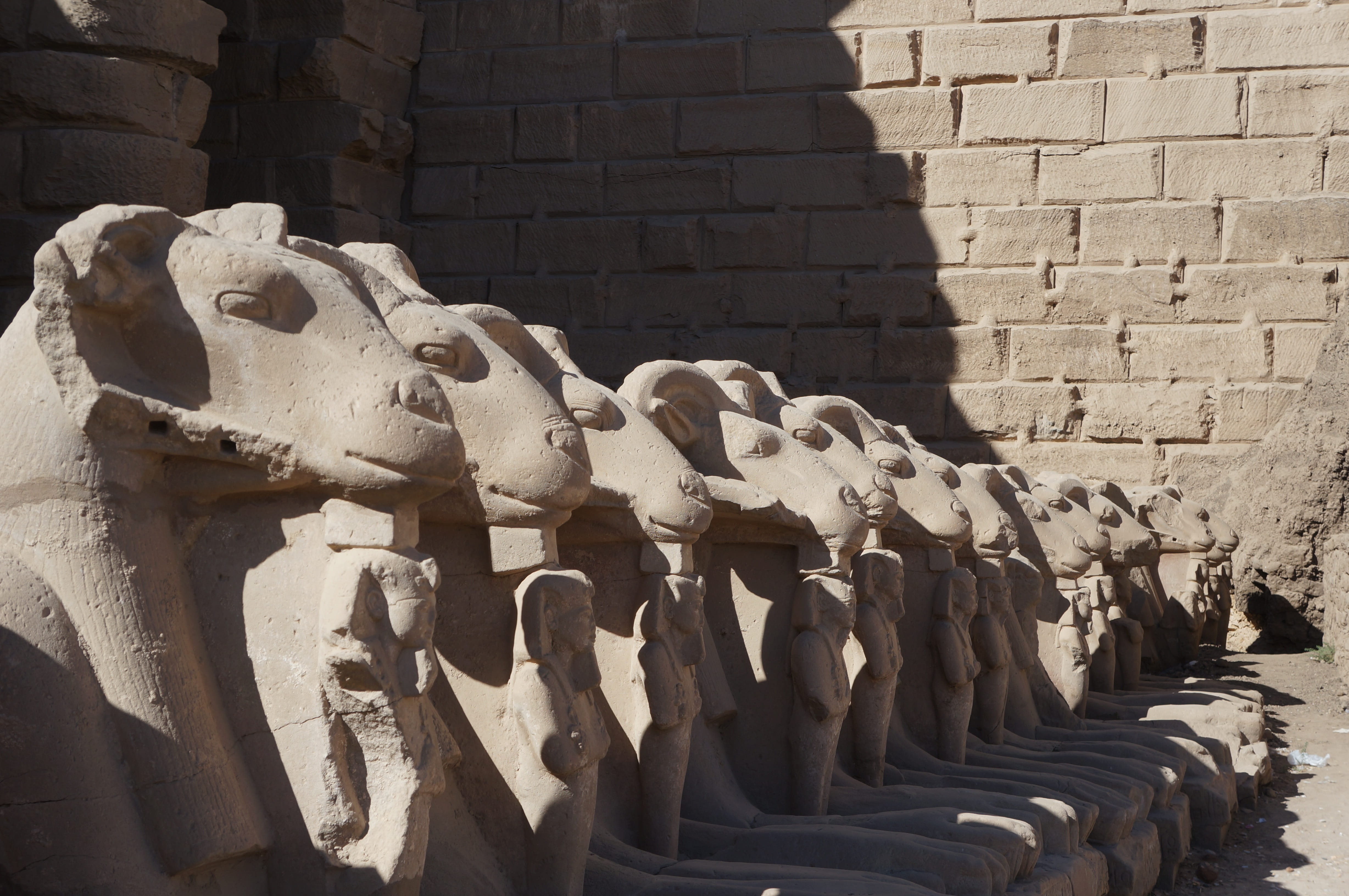 art and craft, ancient, Temple, statue, old ruin, Egypt, architecture, building exterior, outdoors, brick, wall, day, Historically, creativity, Karnak, HD Wallpaper
