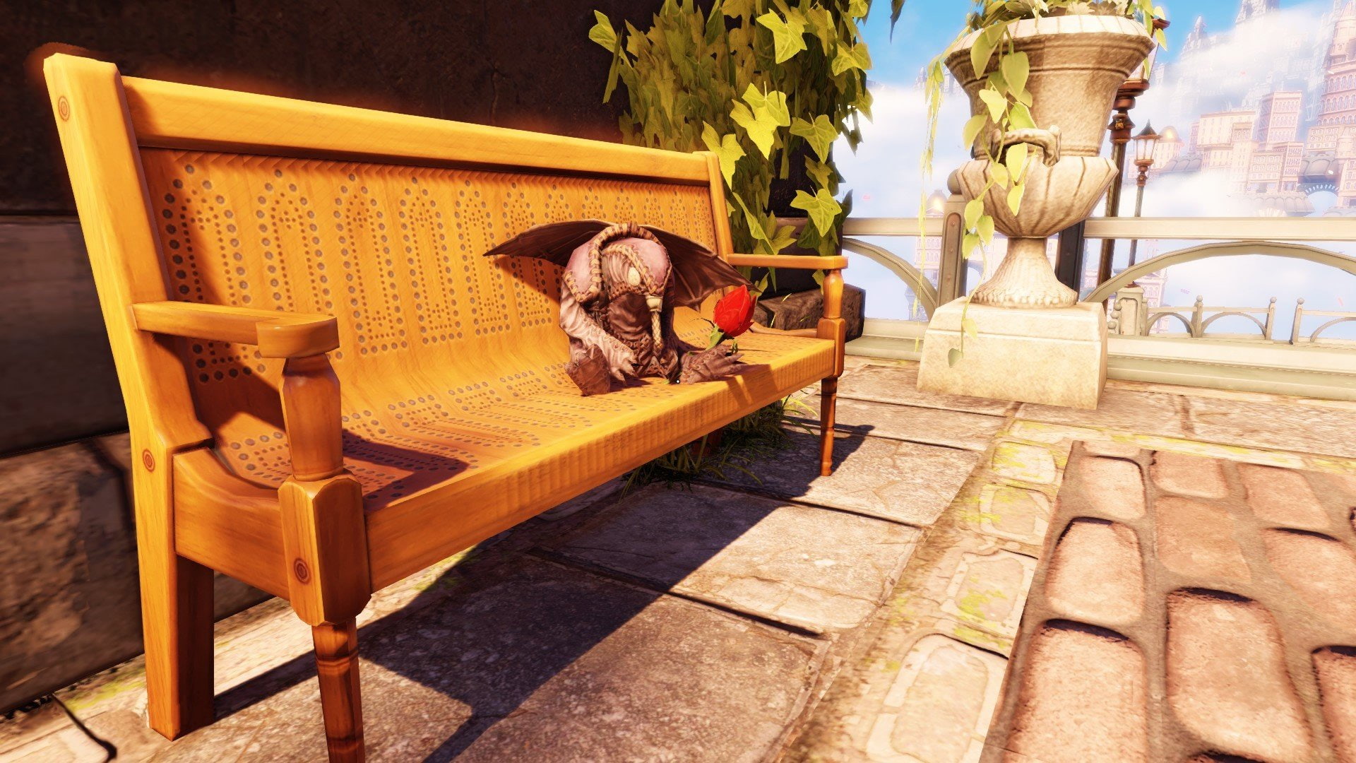 1080P, infinite, bioshock, songbird, columbia, roses, HD Wallpaper