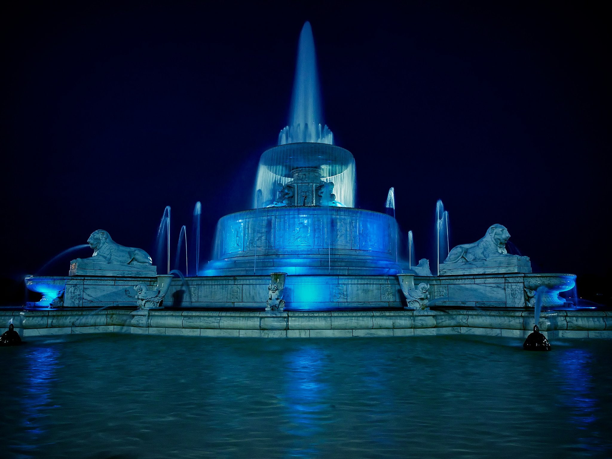 night, 1080P, city, detroit, michigan, art, port, buildings, ford, bridges, stores, cities, usa, architecture, storehouses, chrysler, downtown, docks, HD Wallpaper