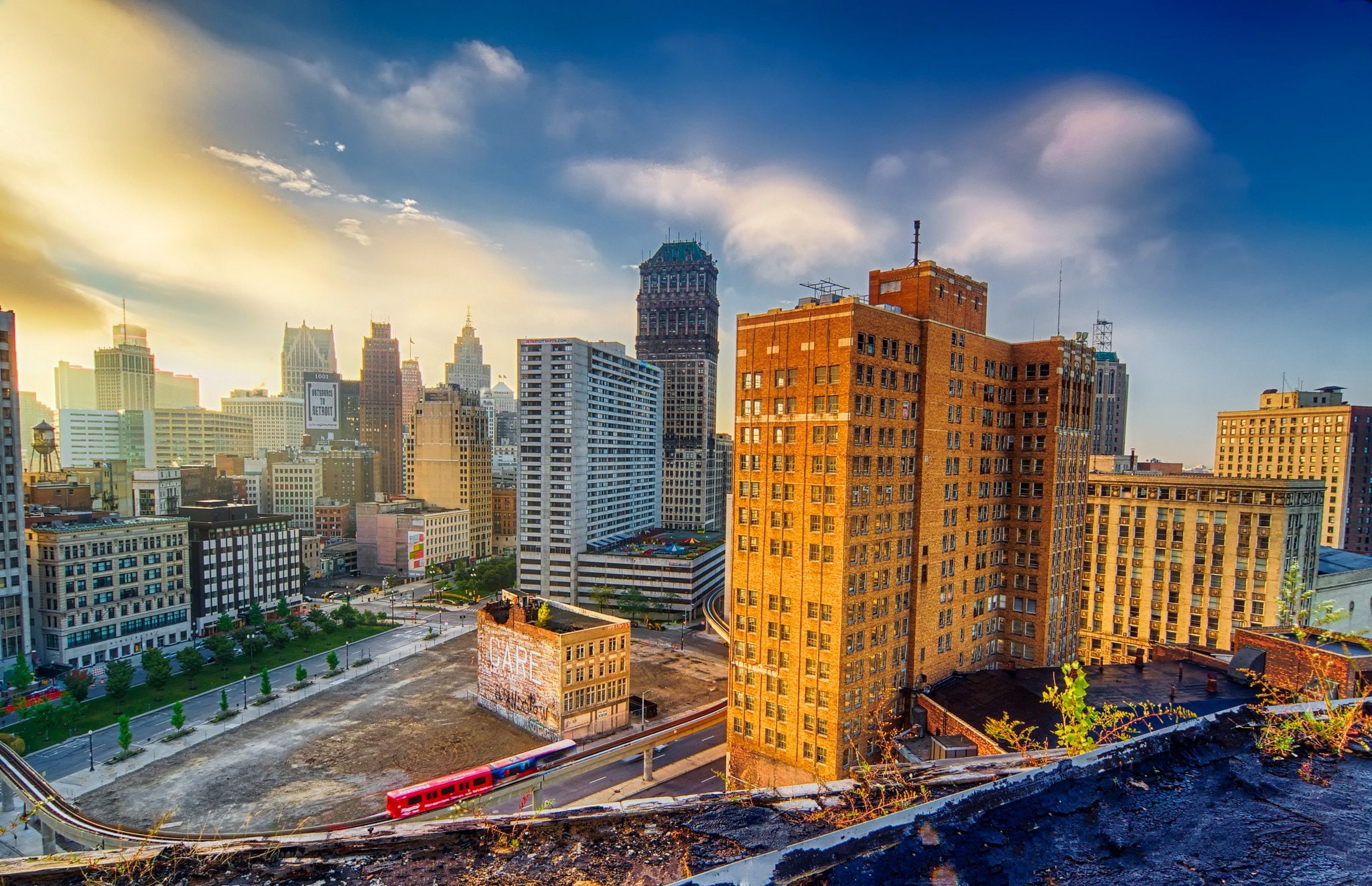 docks, usa, architecture, offices, stores, city, art, oakland, ford, detroit, downtown, buildings, storehouses, chrysler, bridges, port, michigan, cities, HD Wallpaper
