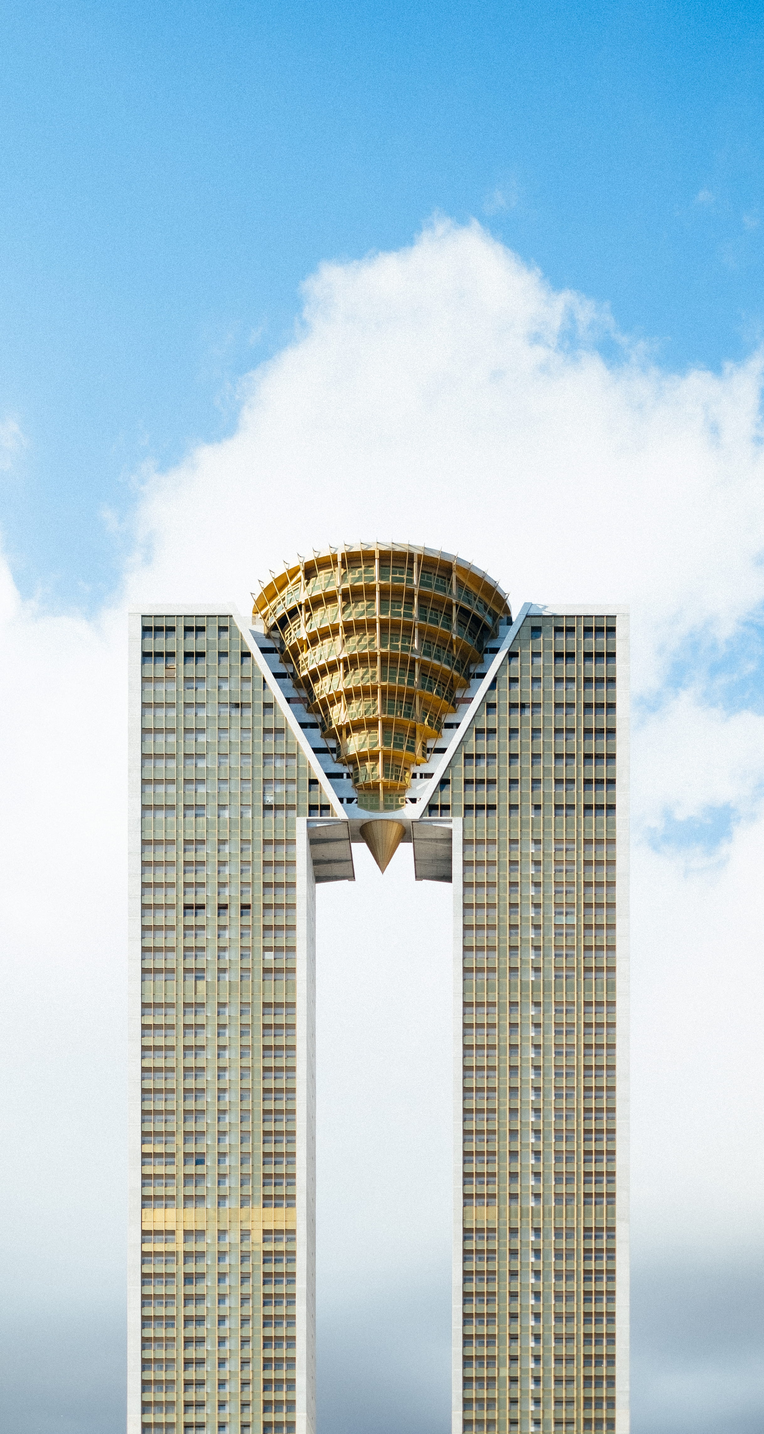 skyscraper, blue, office Building, modern, gold, no people, rise, urban Scene, low angle view, business, office, window, building, architecture, skyscrapers, Phone HD Wallpaper