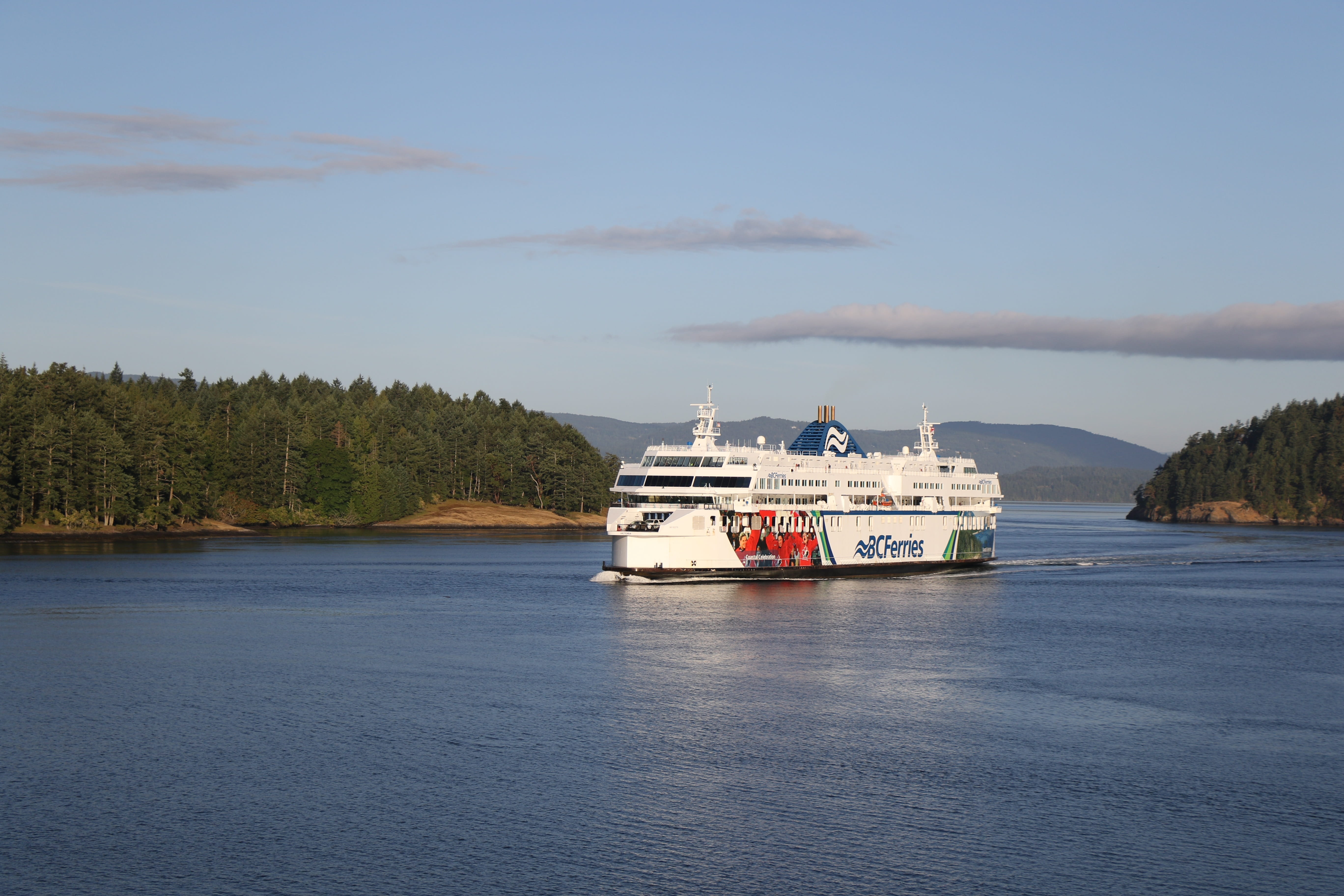 scenics - nature, transportation, pacific, craft, outdoors, 5K, bc ferries, sea, cruise ship, canada, british columbia, waterfront, nautical vessel, no people, HD Wallpaper