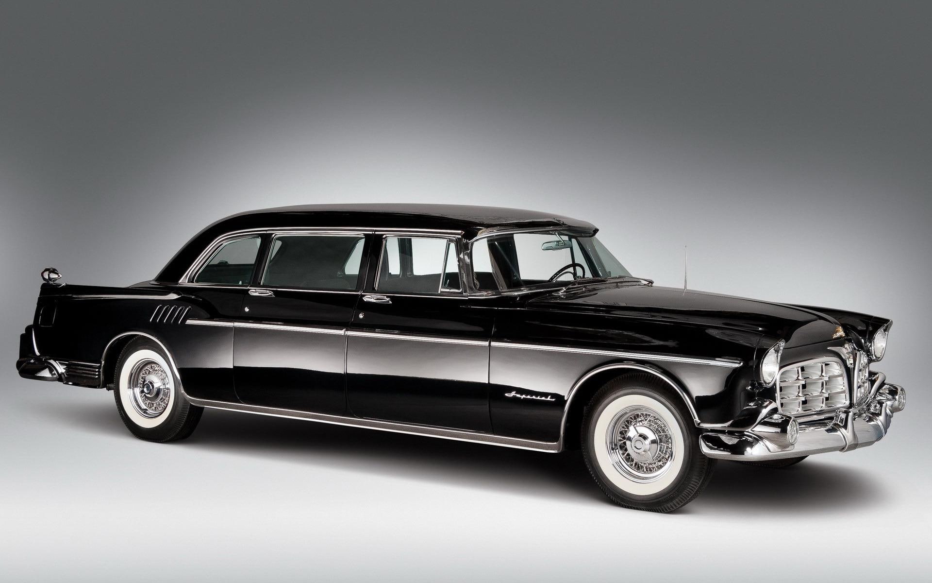 black, imperial, classic, cars, 1080P, chrysler imperial, sedan, chrysler, 1920x1200, HD Wallpaper