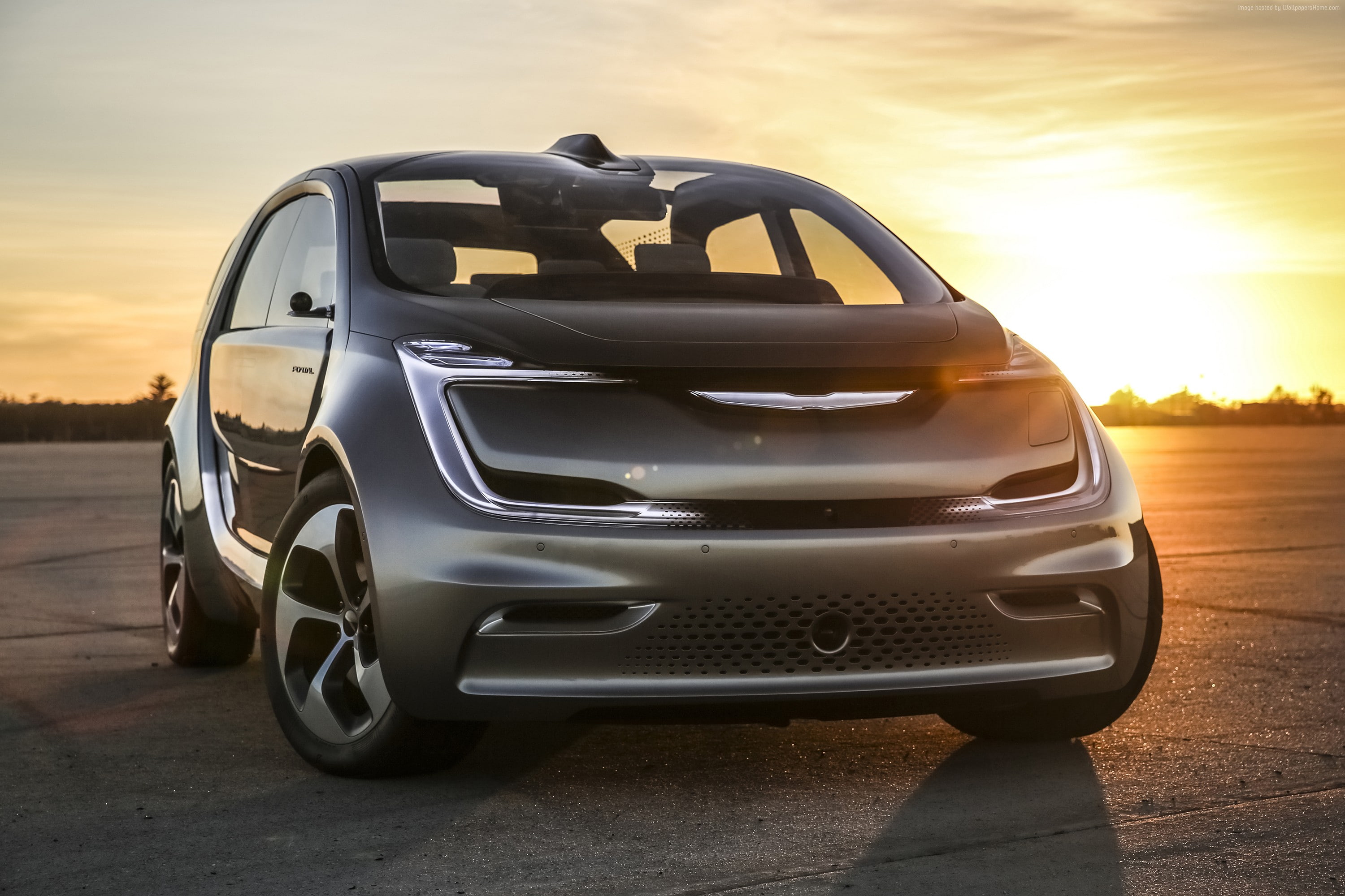 HD, electric car, 2K, Chrysler Portal, HD Wallpaper