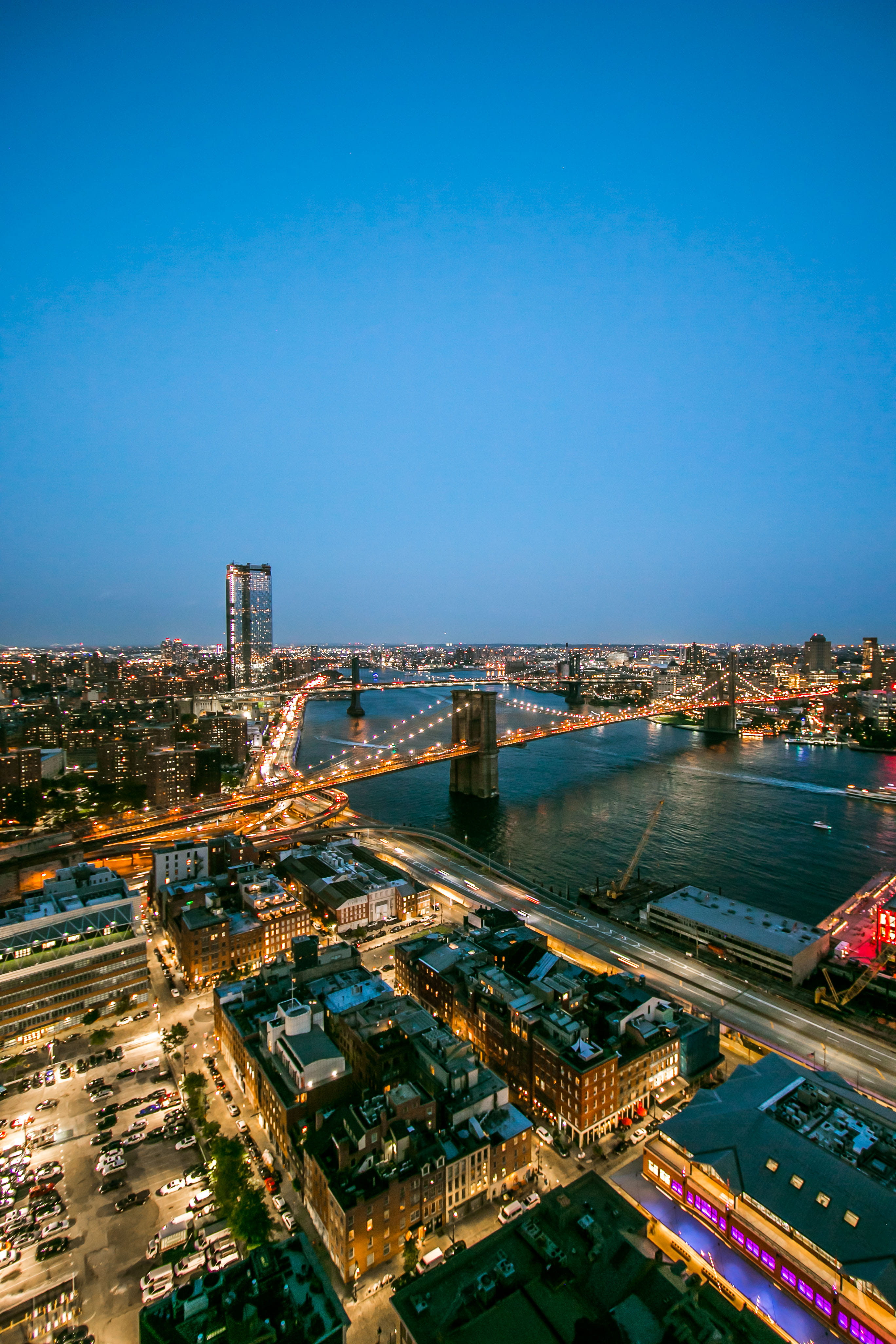 bridge, cityscape, aerial View, city lights, light, street, travel, business, urban Skyline, highway, traffic, road, explore, explore more, building Exterior, Phone HD Wallpaper