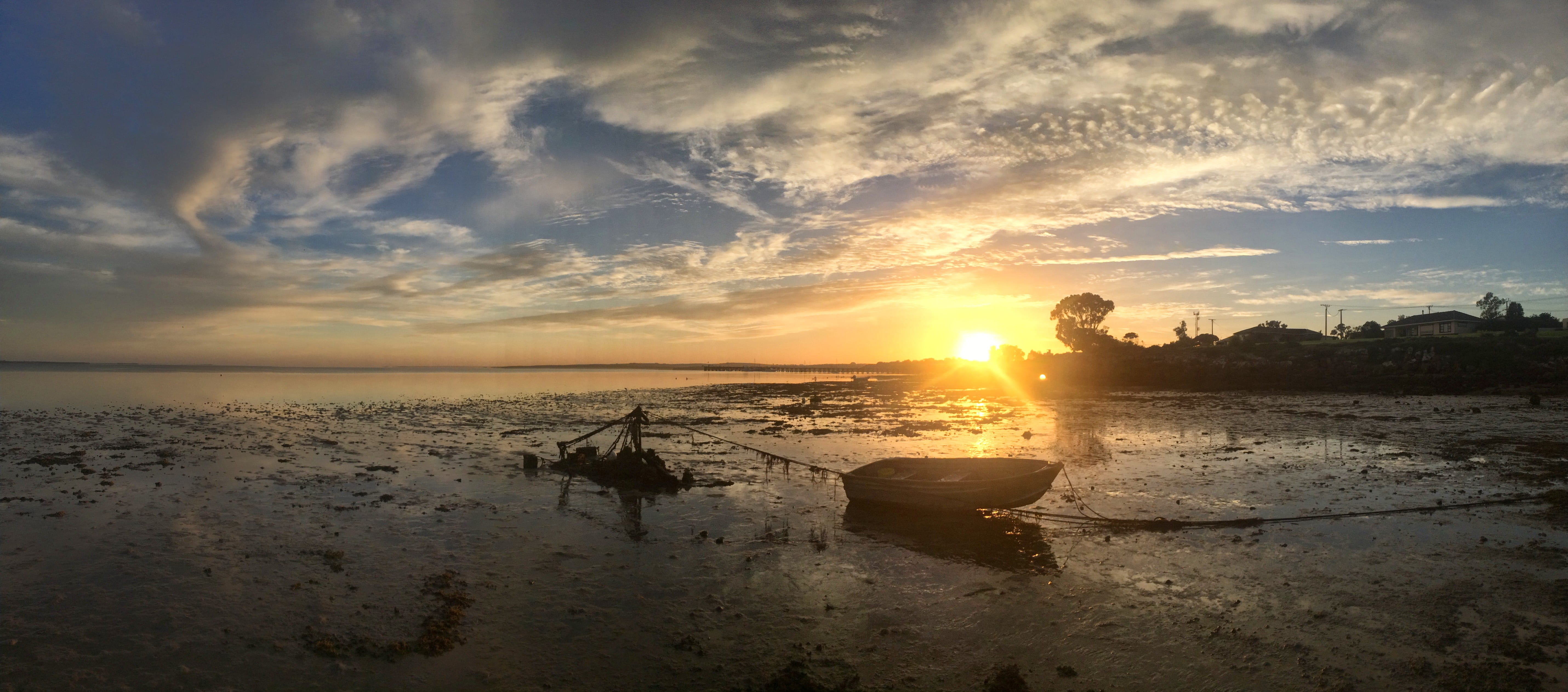 5K, bright, sun, 11 eyre ave, sea, outdoors, sunlight, sky, nature, cloud - sky, reflection, beauty in nature, sunset, orange color, tranquility, land, HD Wallpaper