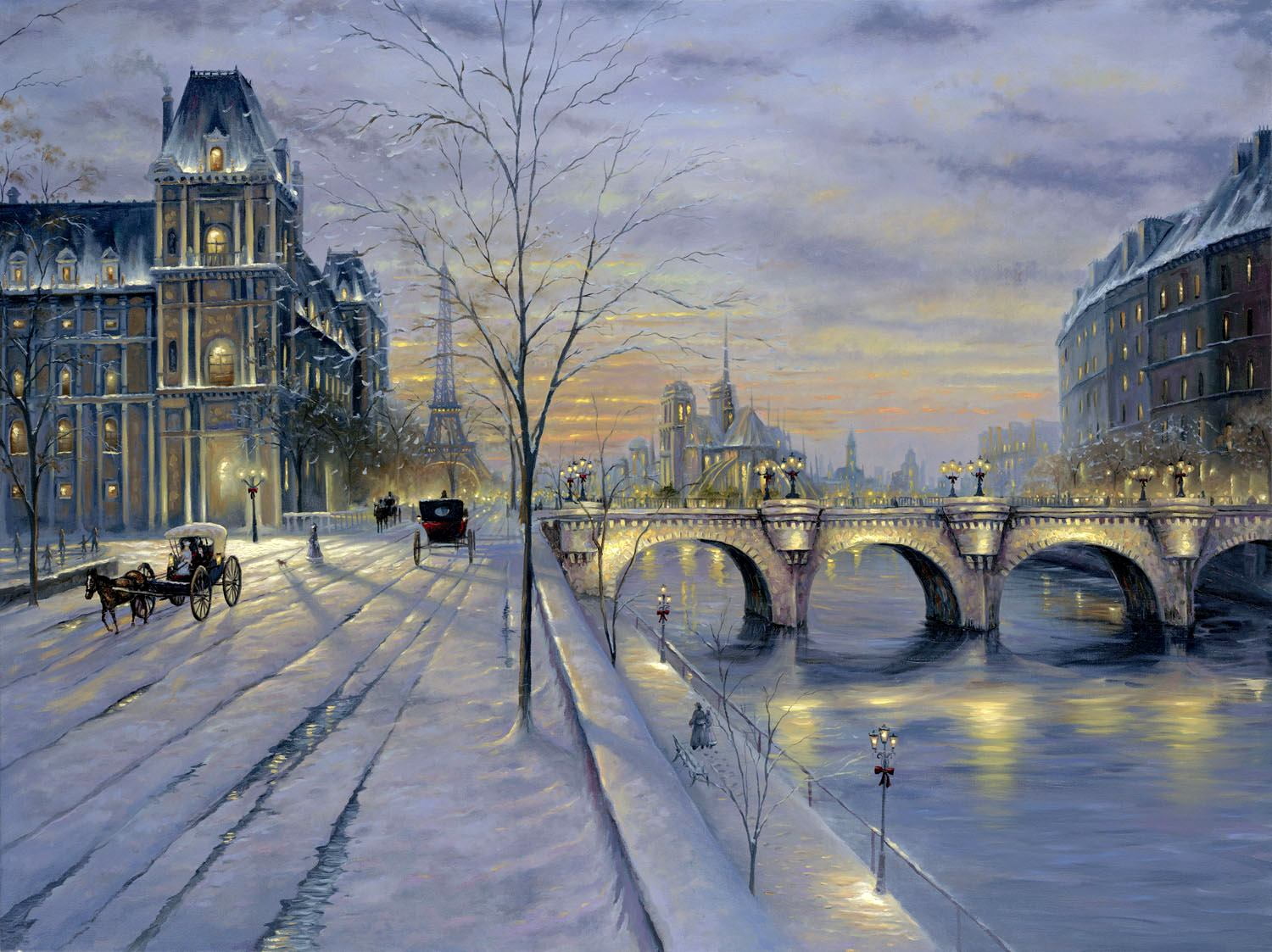 city Life, cityscape, building, europe, Finale, tourism, snow, river, night, cold temperature, charles, history, tree, cloud - sky, picture, building Exterior, HD Wallpaper