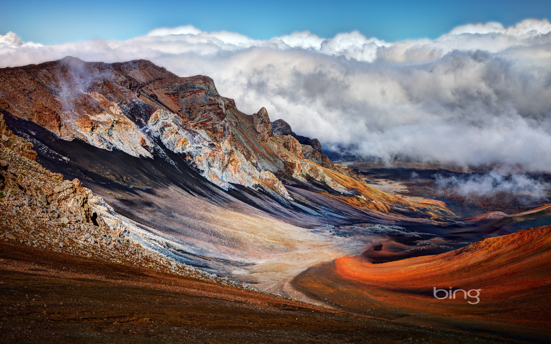 physical geography, tranquil scene, tranquility, environment, volcanic crater, no people, 1080P, power in nature, land, rock, outdoors, beauty in nature, HD Wallpaper