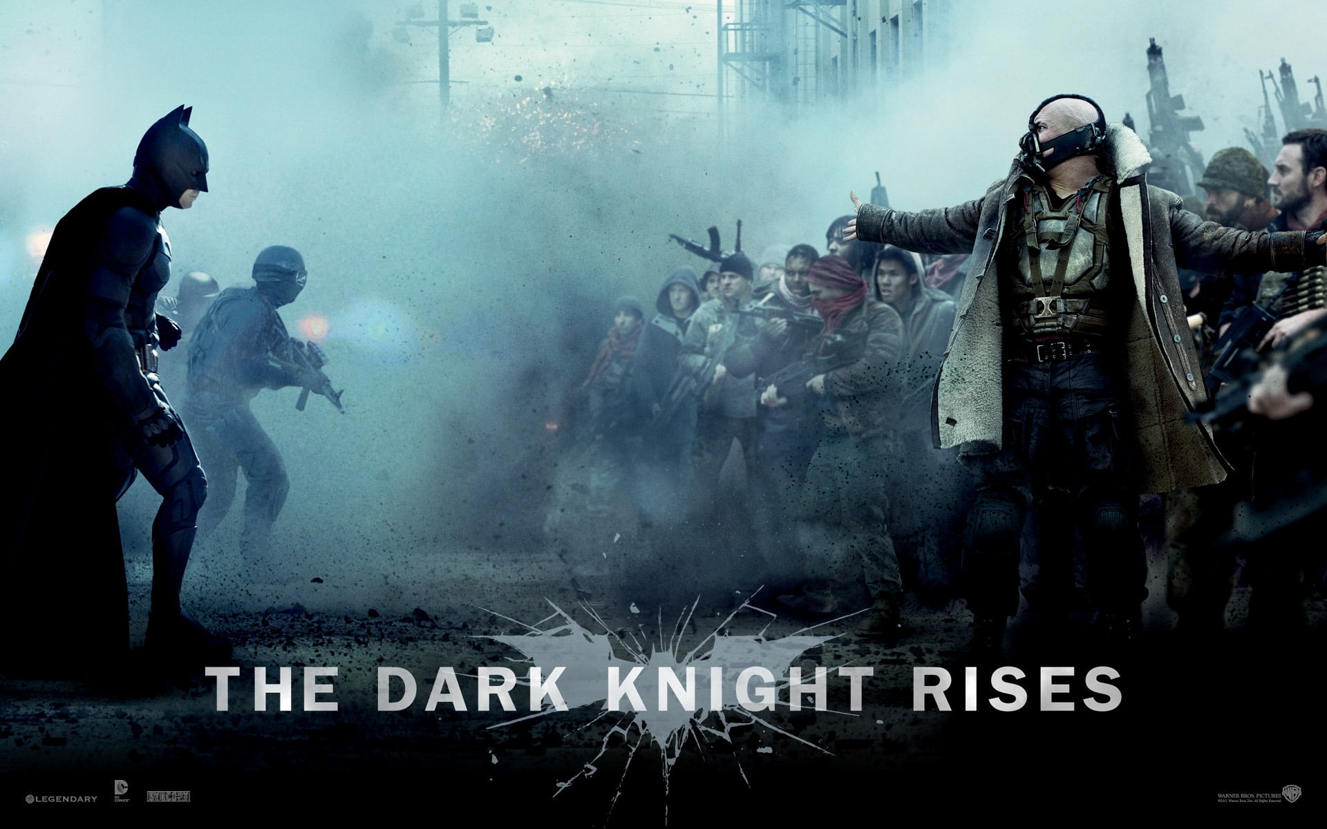 bane, 1080P, The Dark Knight Rises, vs, Batman, HD Wallpaper