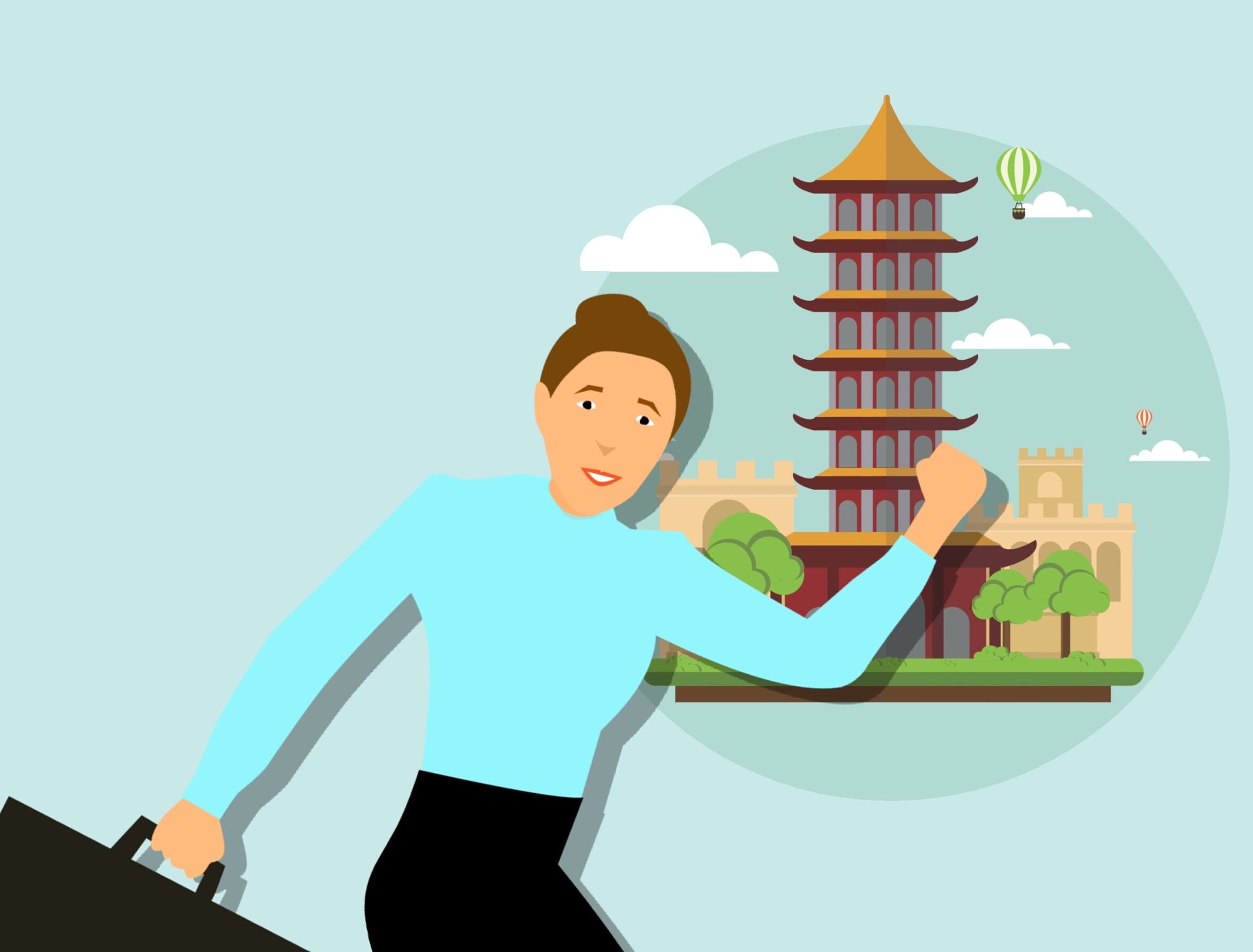 business, leisure activity, thailand, china city, childhood, sky, travel woman, travel logo, illustration, landmarks, holidays, men, travel bag, airport, HD Wallpaper