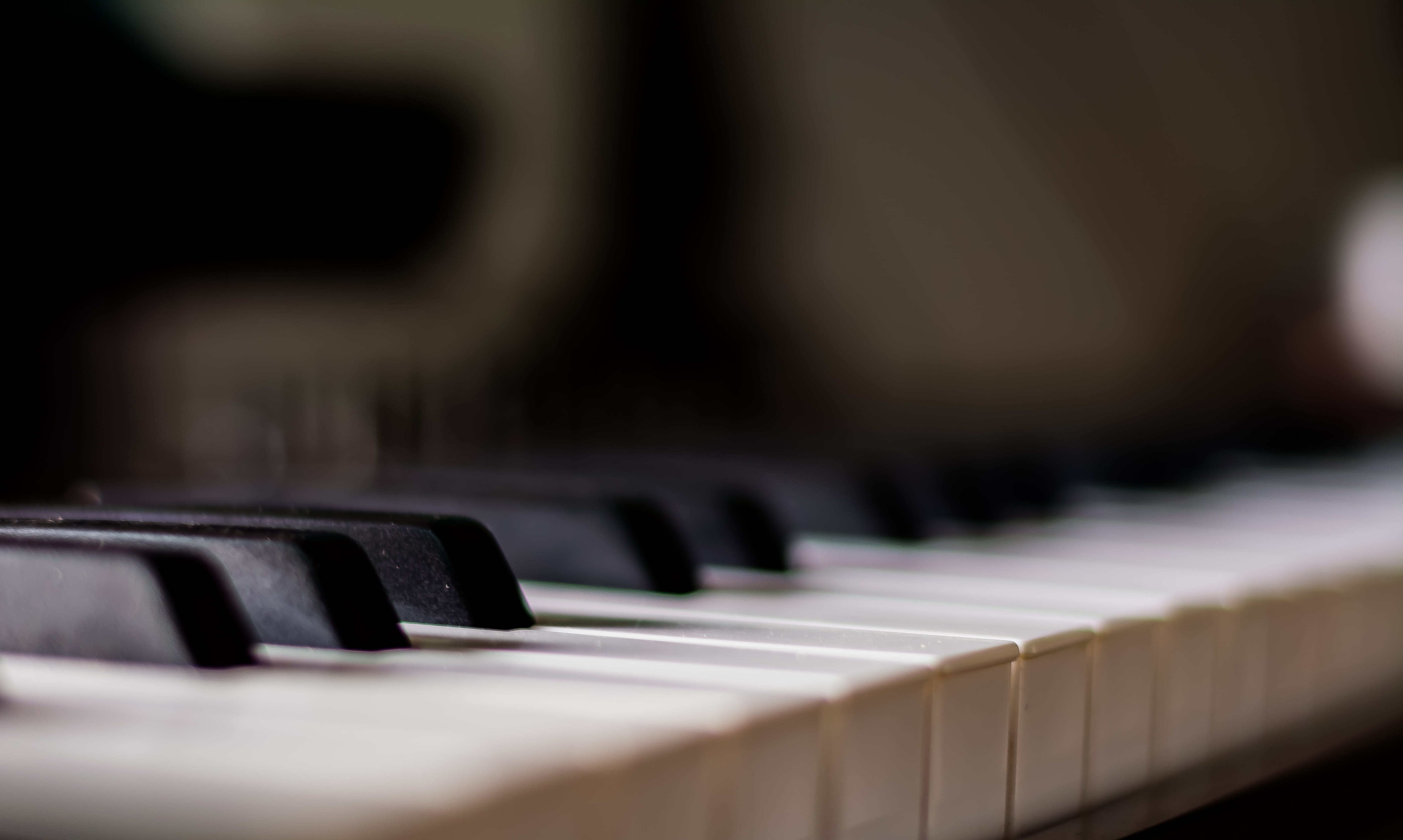 indoors, musician, instrument, piano, white, motion, tiles, artistic, black color, photography, creativity, music, entertainment, melody, defocused, in a row, HD Wallpaper
