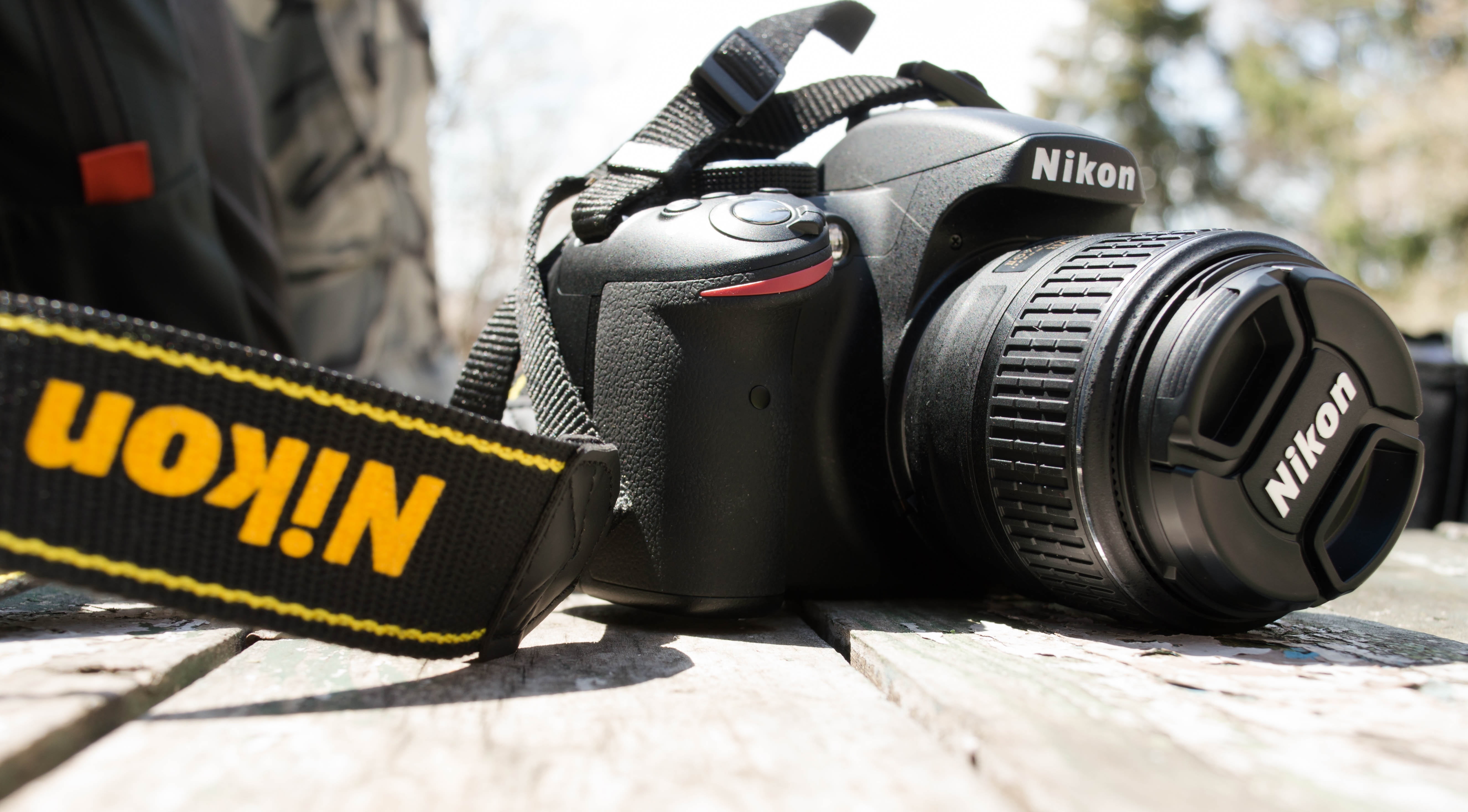 camera - Photographic Equipment, uniform, nikon, outdoors, text, safety, camera, photography, government, security, dslr, sign, close-up, equipment, 5K, HD Wallpaper