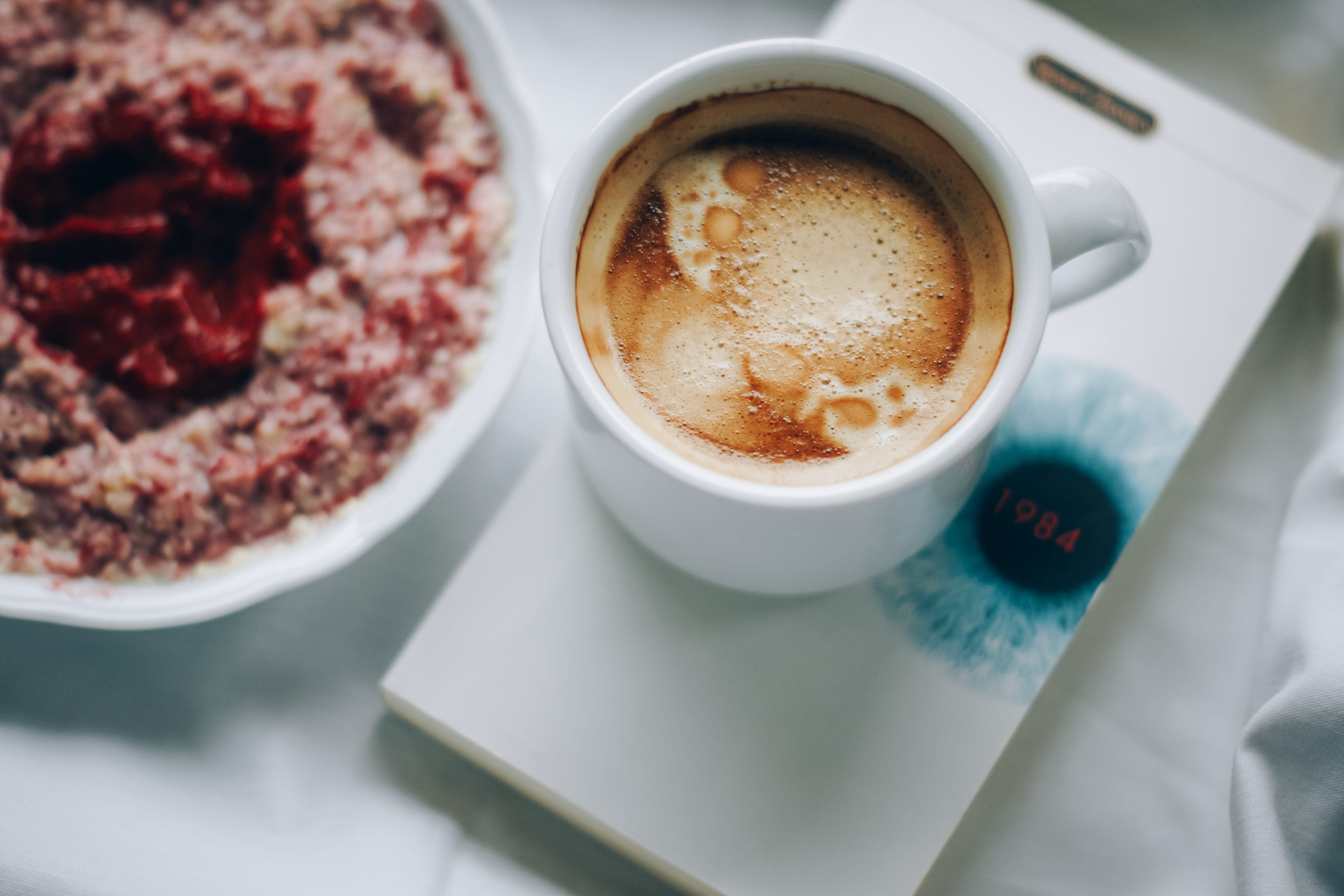food and drink, mug, crockery, teacup, gourmet, latte, no people, indoors, refreshment, morning, cup, coffee - Drink, espresso, saucer, beverage, heat - Temperature, HD Wallpaper