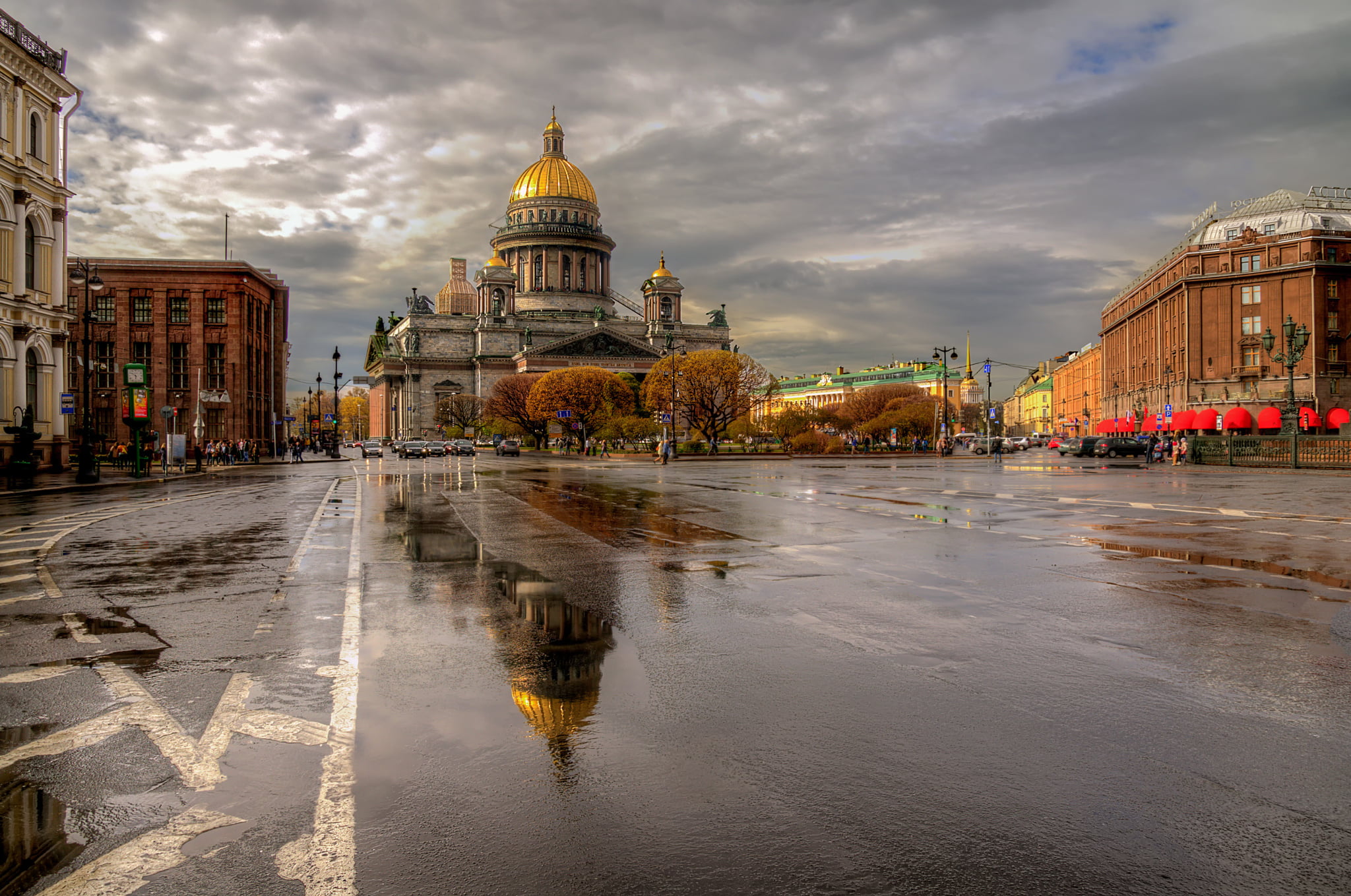 river, water, cloud - sky, sunset, petersburg, famous Place, Russia, old, capital Cities, incidental people, after the rain, sky, history, tourism, dusk, HD Wallpaper