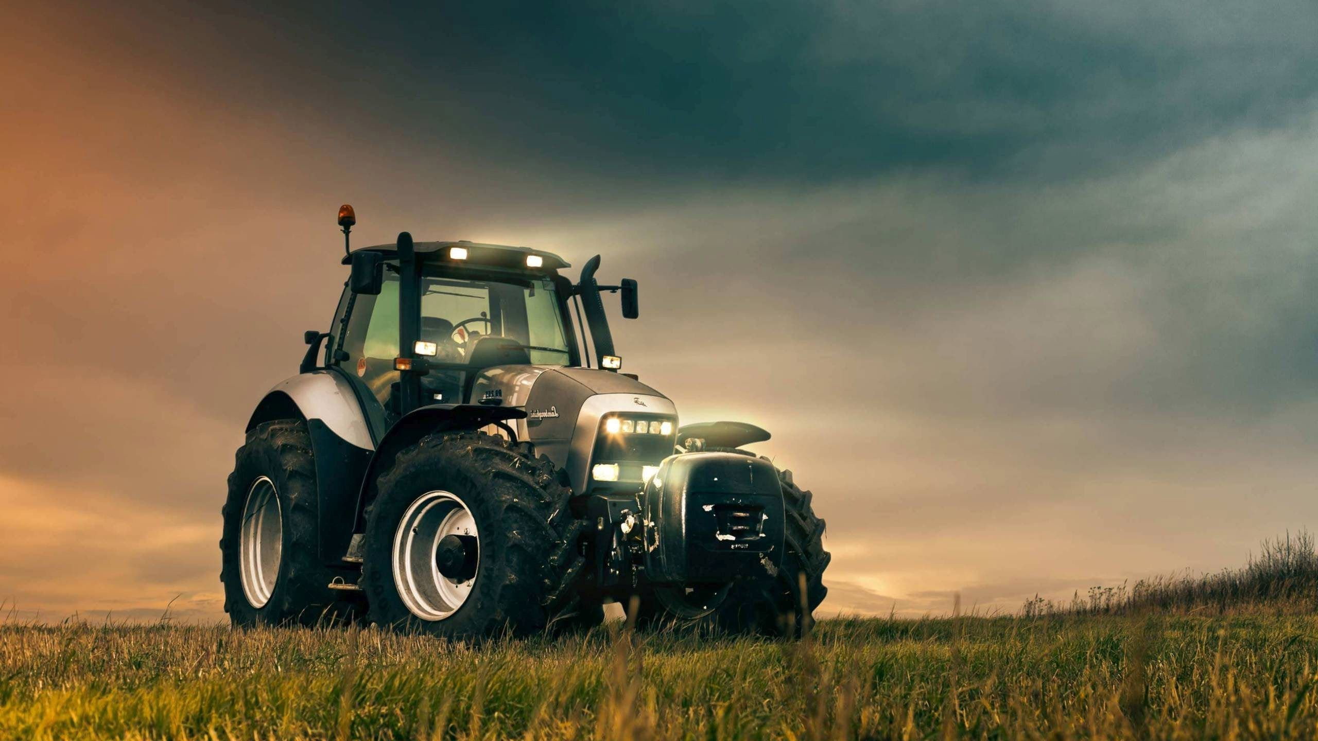 trabajo, campo, tractor, 2K, HD Wallpaper