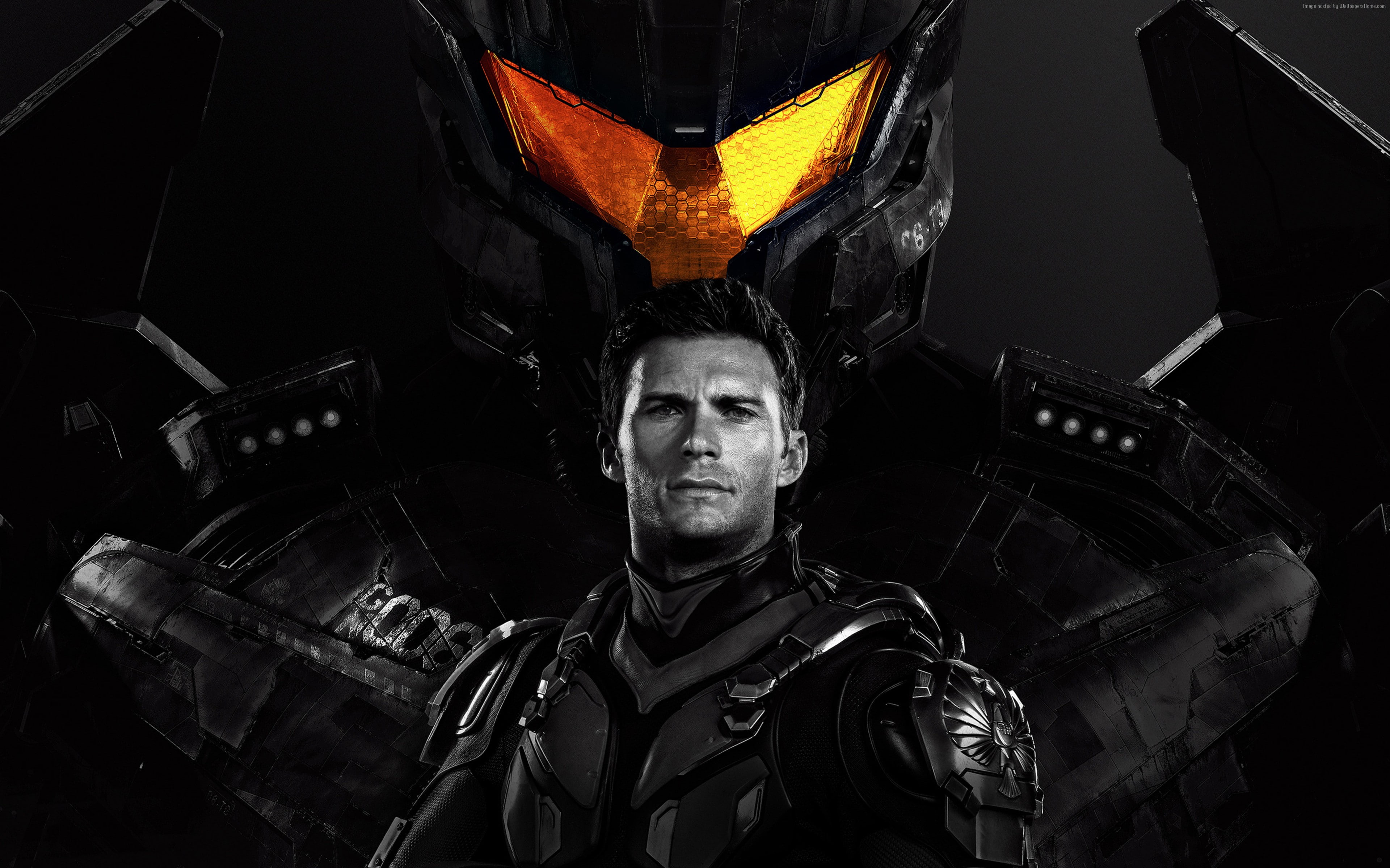 4K, Pacific Rim: Uprising, 4K, Scott Eastwood, HD Wallpaper