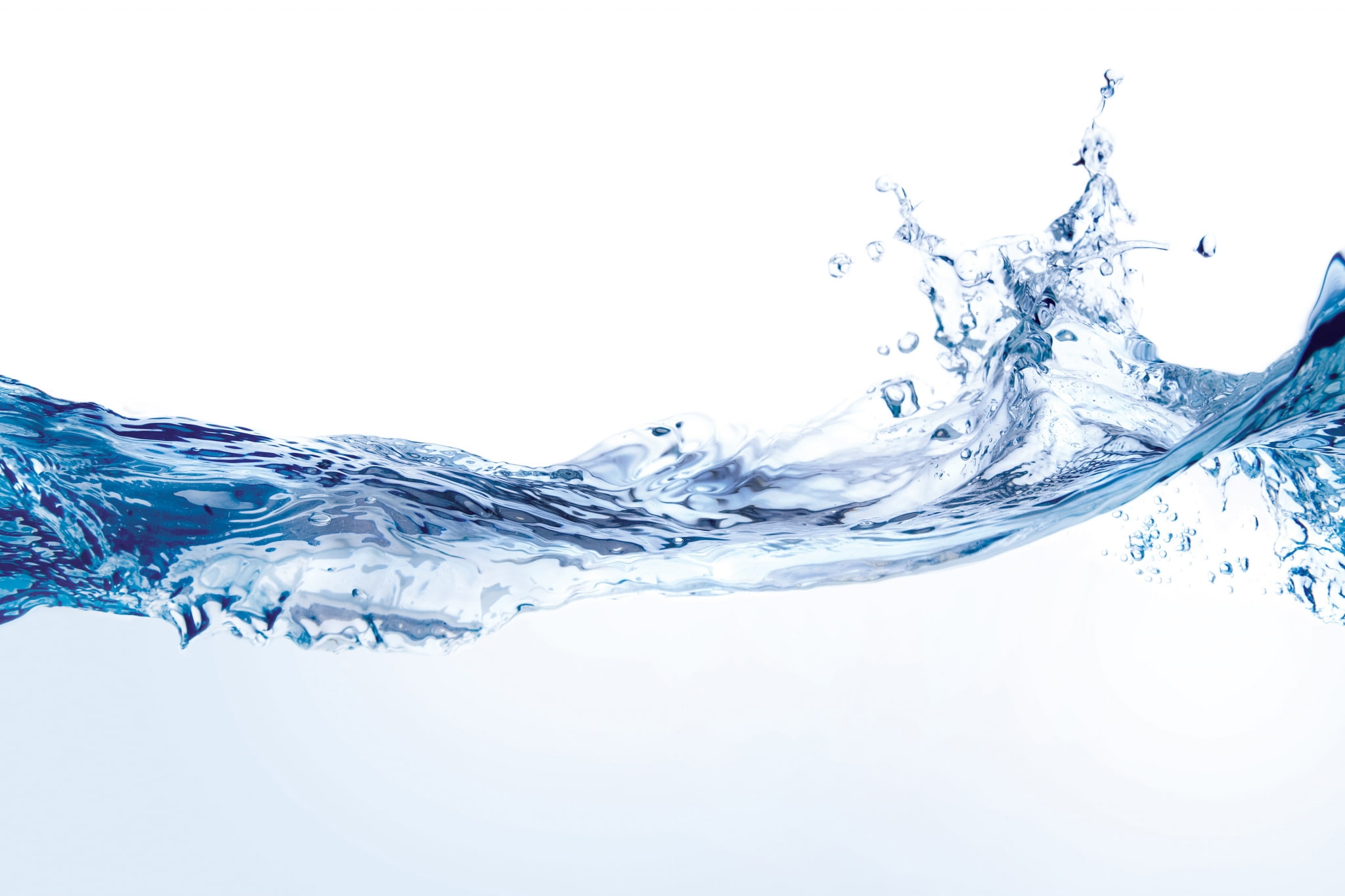 refreshment, flowing, white background, abstract, close-up, freshness, splashing, studio shot, drink, flowing water, water, surface level, water  screensaver, HD Wallpaper