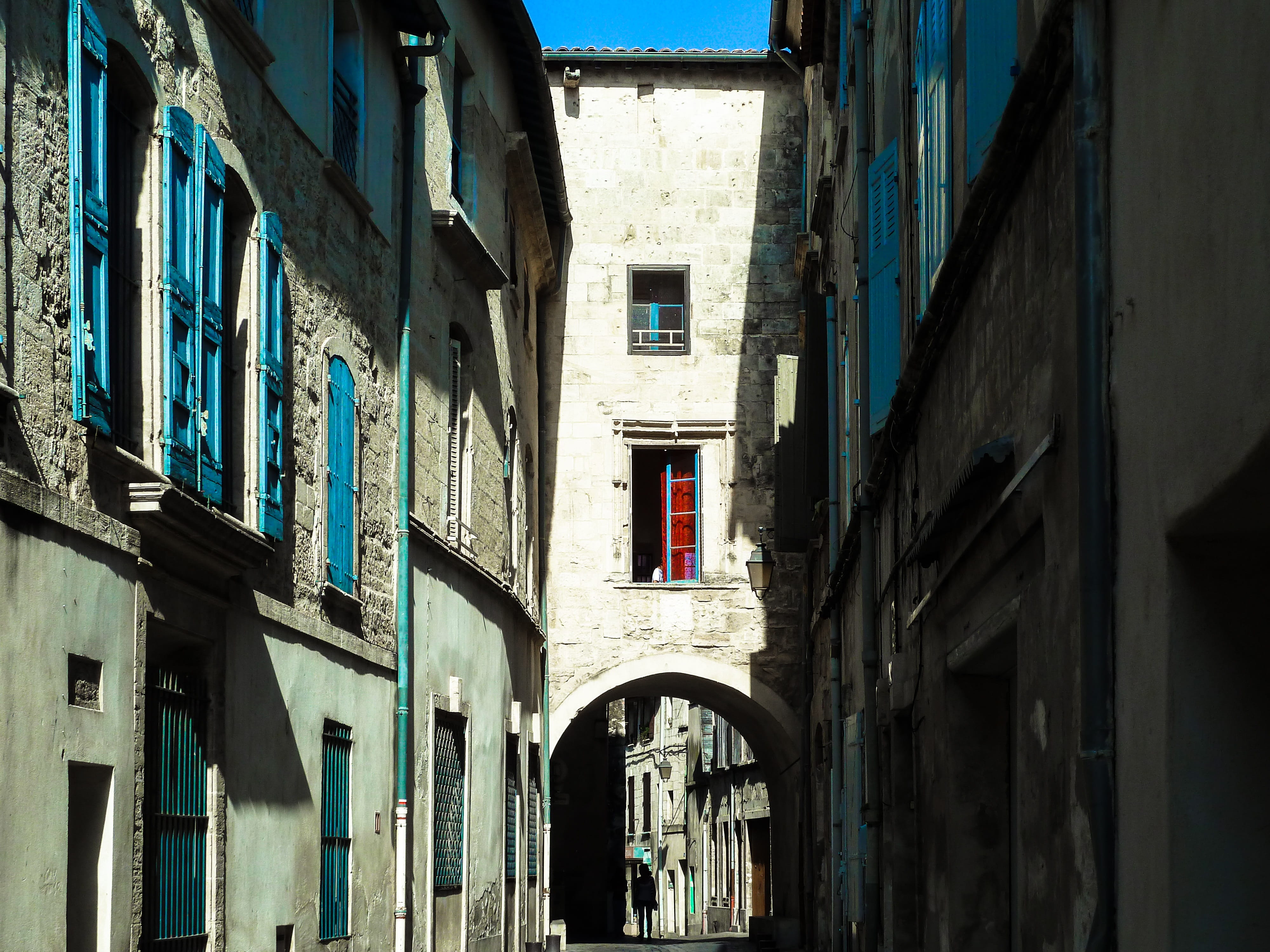 day, city, Beaucaire, facade, italy, 4K, Passage, Street, town, house, sunlight, urban Scene, architecture And Buildings, residential district, former, HD Wallpaper