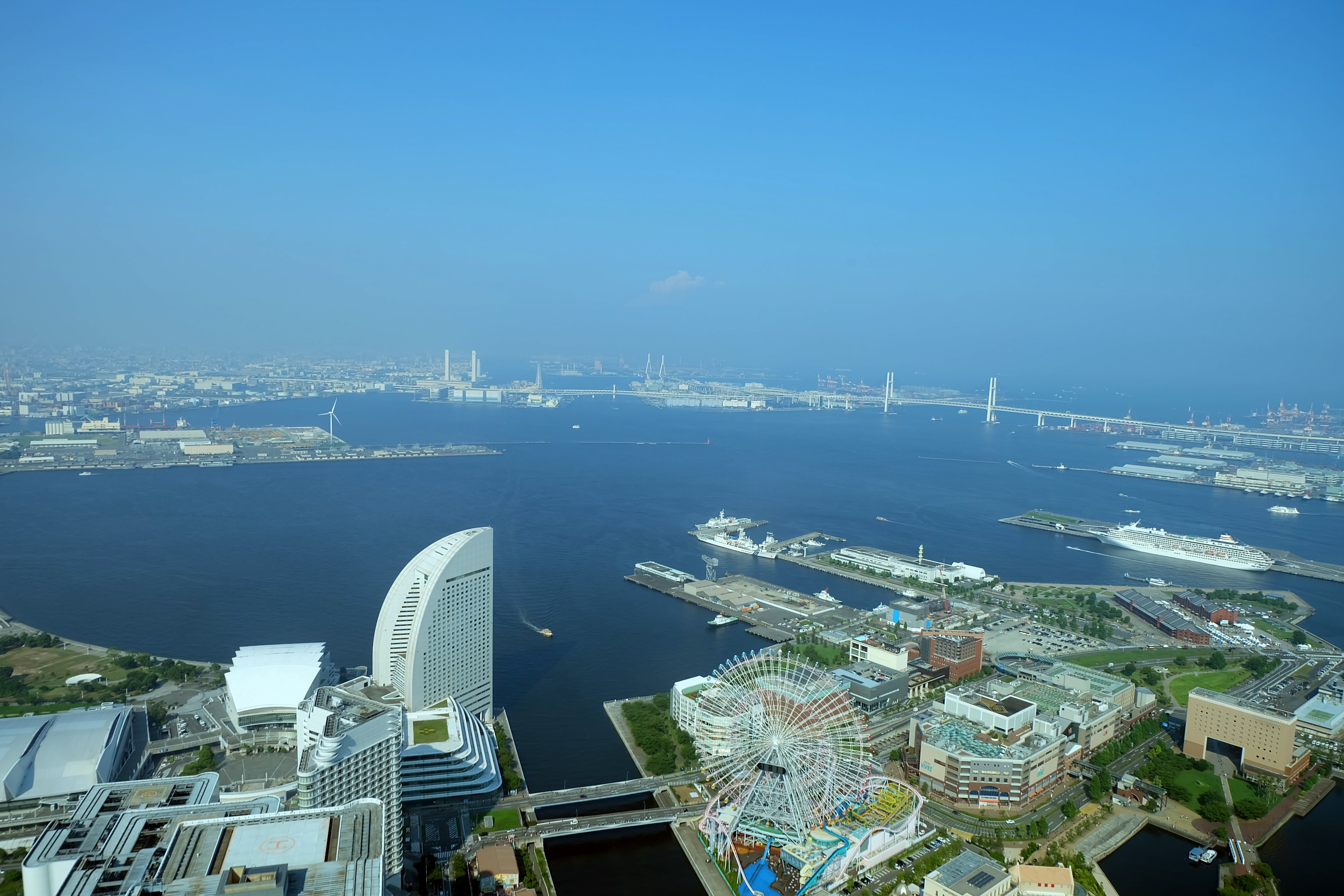 yokohama, travel destinations, transportation, landmark, kanagawa, ランドマークタワー, インターコンチ, day, financial district, みなとみらい, nautical vessel, modern, skyscraper, HD Wallpaper