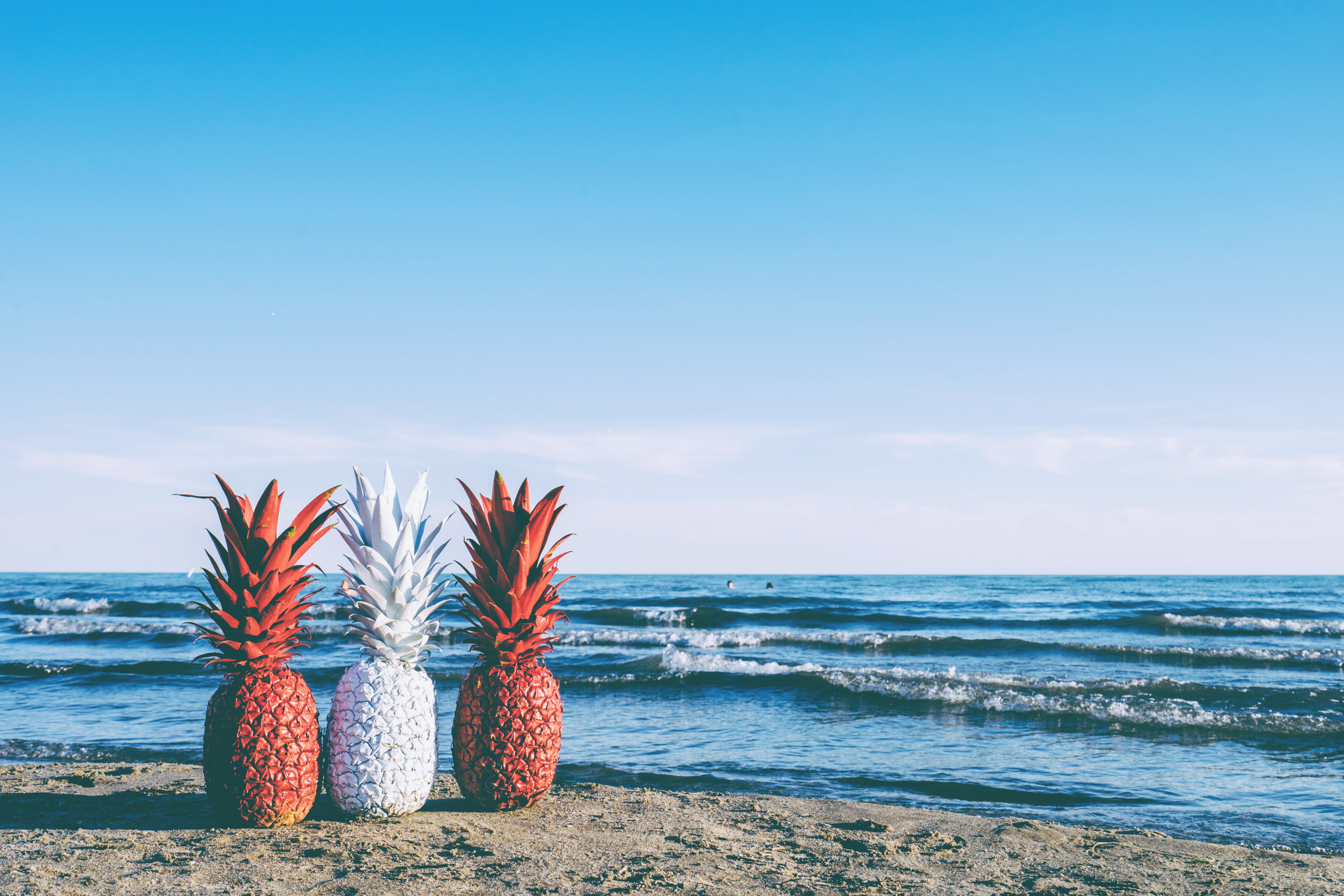 scenics - nature, horizon over water, sea, tranquil scene, non-urban scene, sky, outdoors, jam, port stanley beach, no people, summer, copy space, patio umbrella, HD Wallpaper