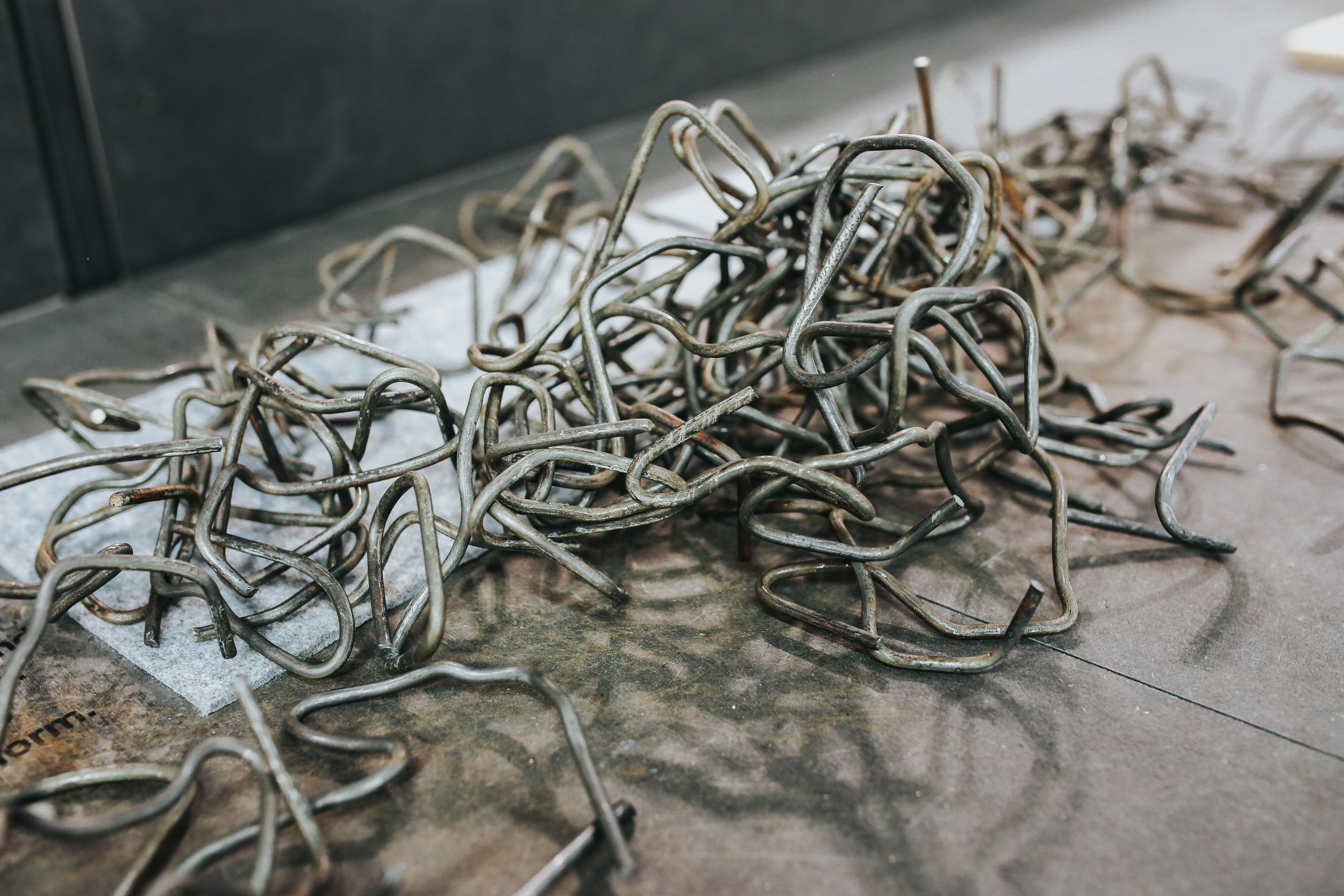 tangled, abundance, day, paper, ups, items, 5K, close-ups, Collection, still life, art and craft, focus on foreground, steel, flooring, close-up, table, HD Wallpaper