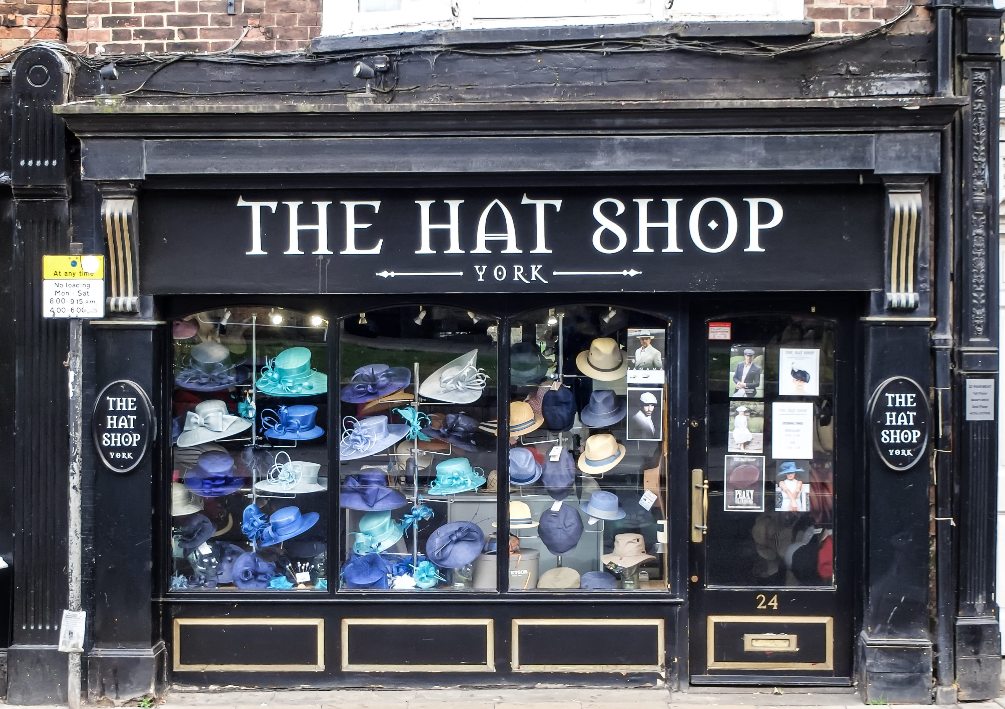 sign, business, architecture, city, glass - material, hats, hat sale, window, advertisement, choice, non-western script, 2K, script, no people, western script, HD Wallpaper