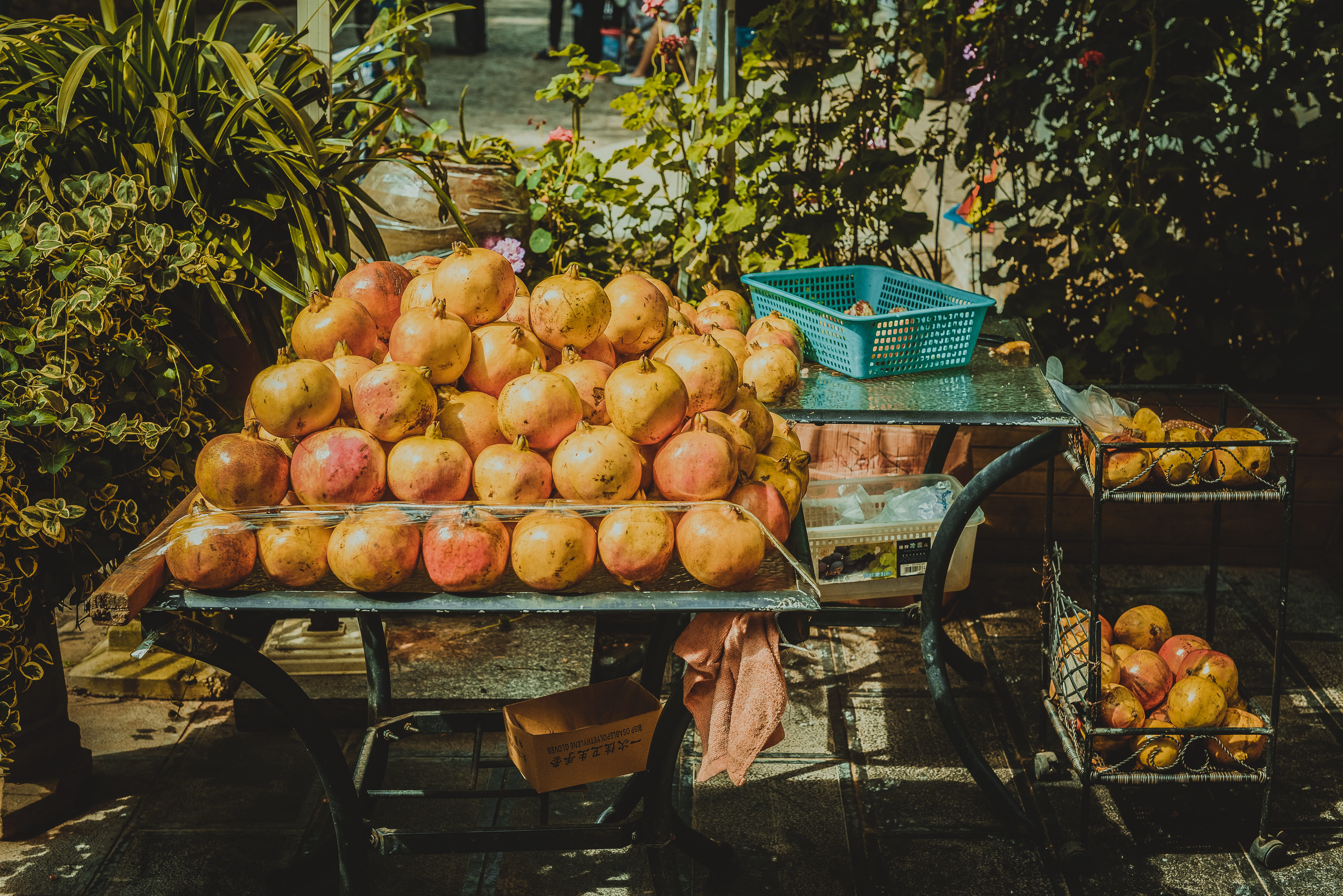 fruit stall, fruits, abundance, produce, fruit, sale, street food, street vendor, for sale, plant, large group of objects, healthy eating, street stall, HD Wallpaper