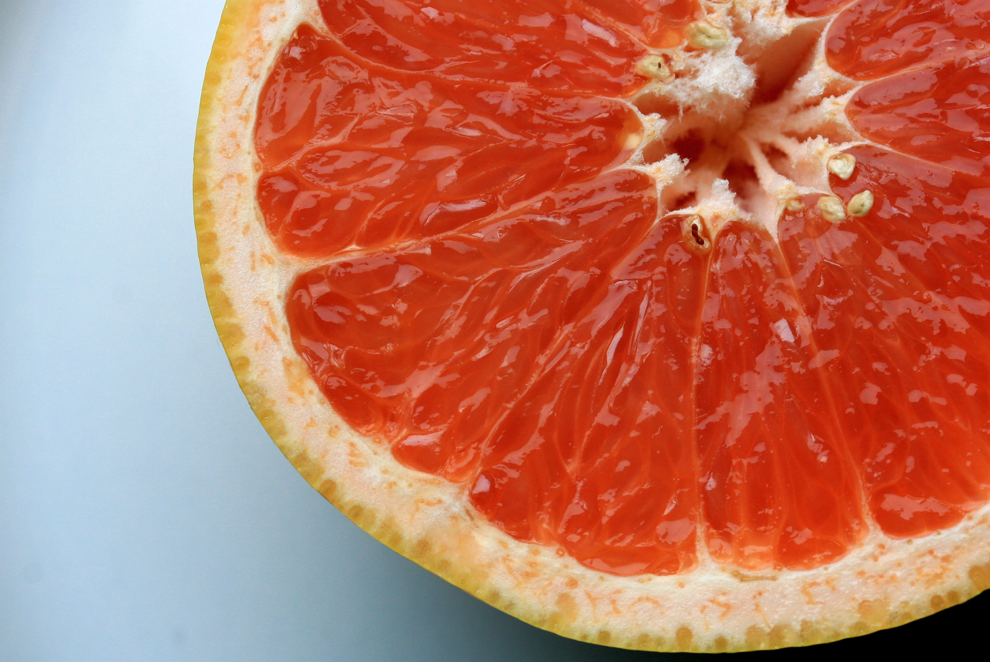 orange - Fruit, close-up, food, macro, organic, red, slice, freshness, round, grapefruit, pink grapefruit, fruit, pink, 2K, ripe, citrus, healthy Eating, HD Wallpaper