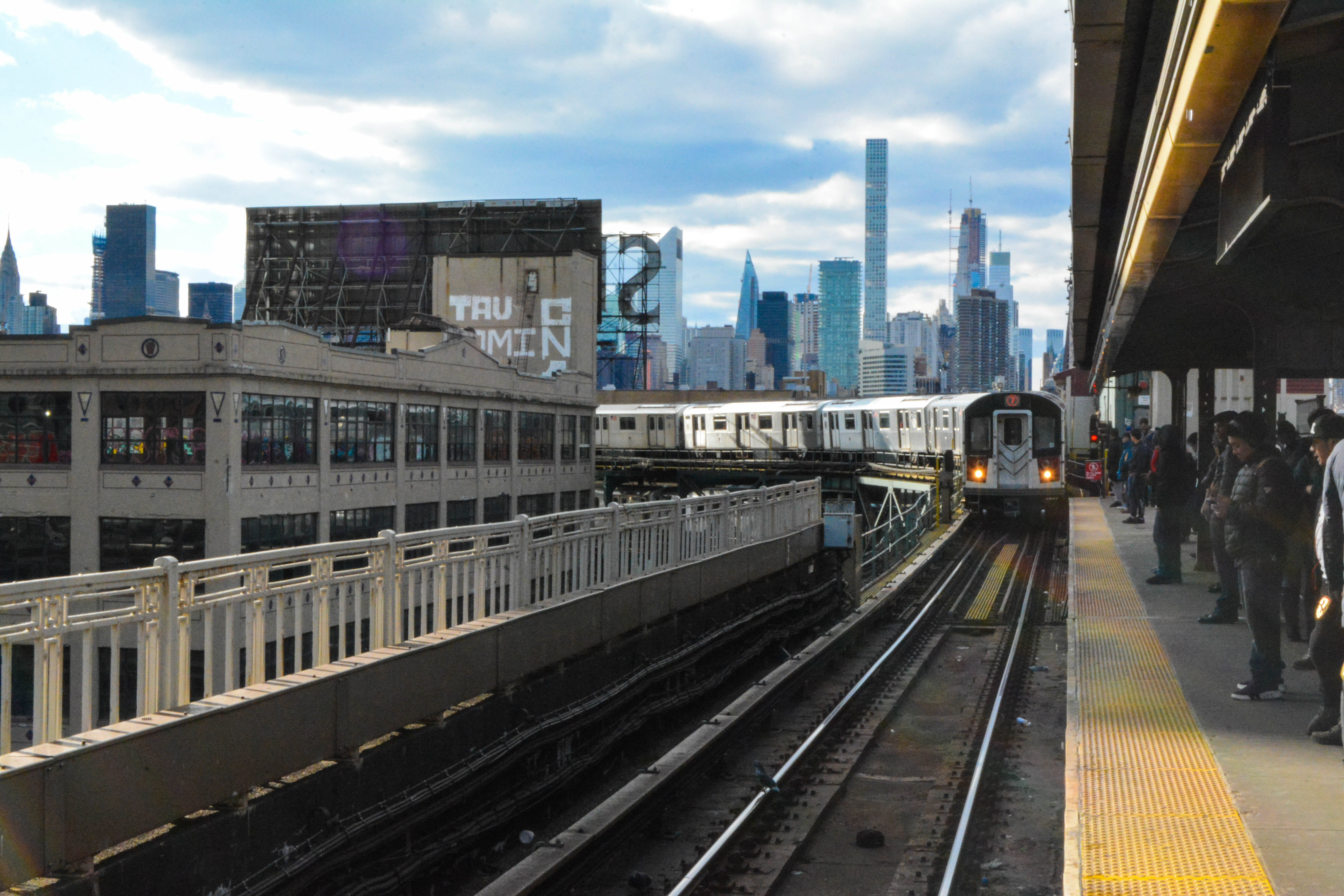 financial district, city life, building, architecture, track, town, train, transportation, high rise, railroad track, train station, travel, office building exterior, HD Wallpaper