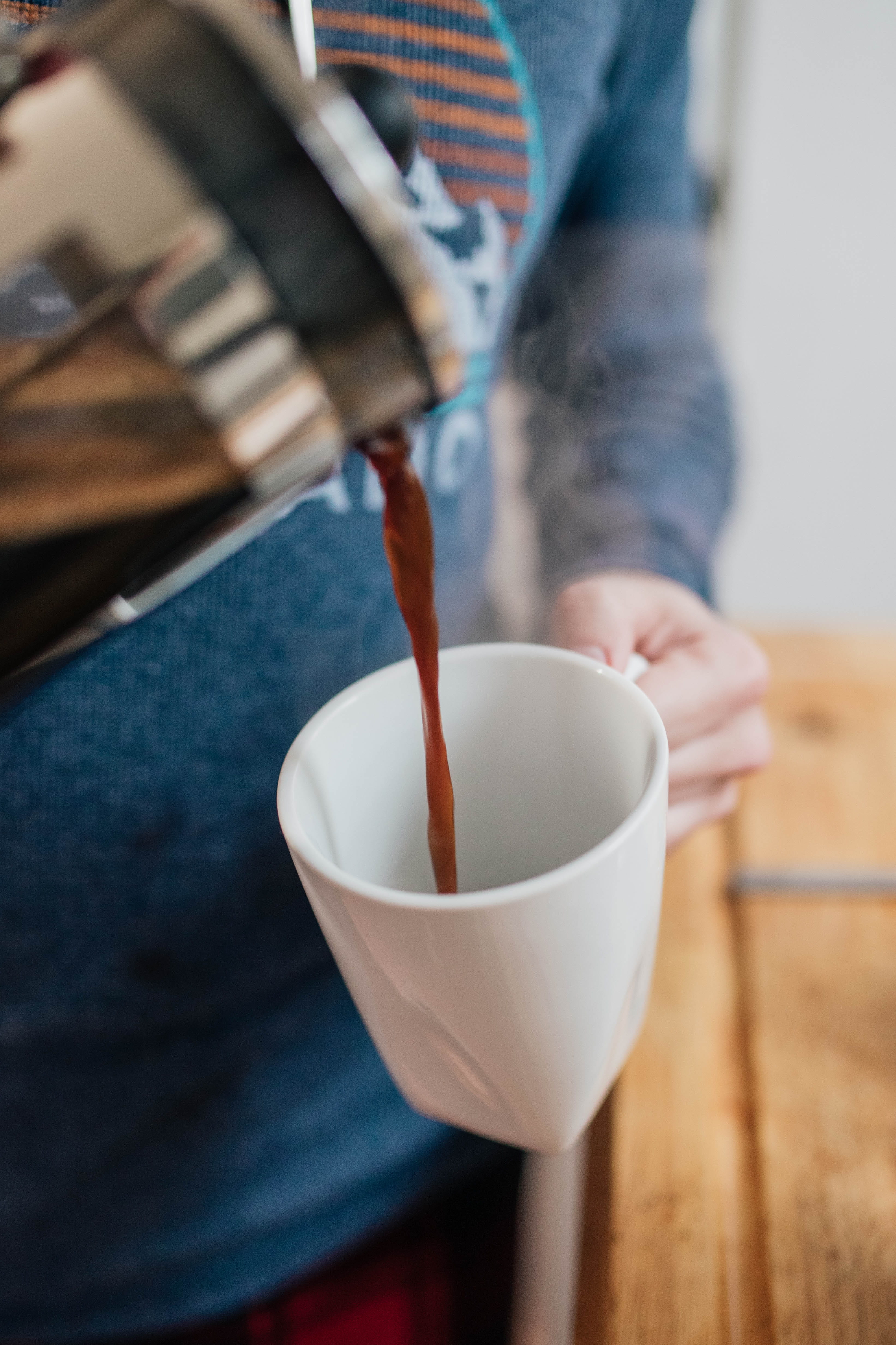 food, wood, preparation, cafeteria, jeans, cup, real people, cafe, white, human, coffee, indoors, 4K, person, hand, pouring, lifestyles, restaurant, plywood, Phone HD Wallpaper