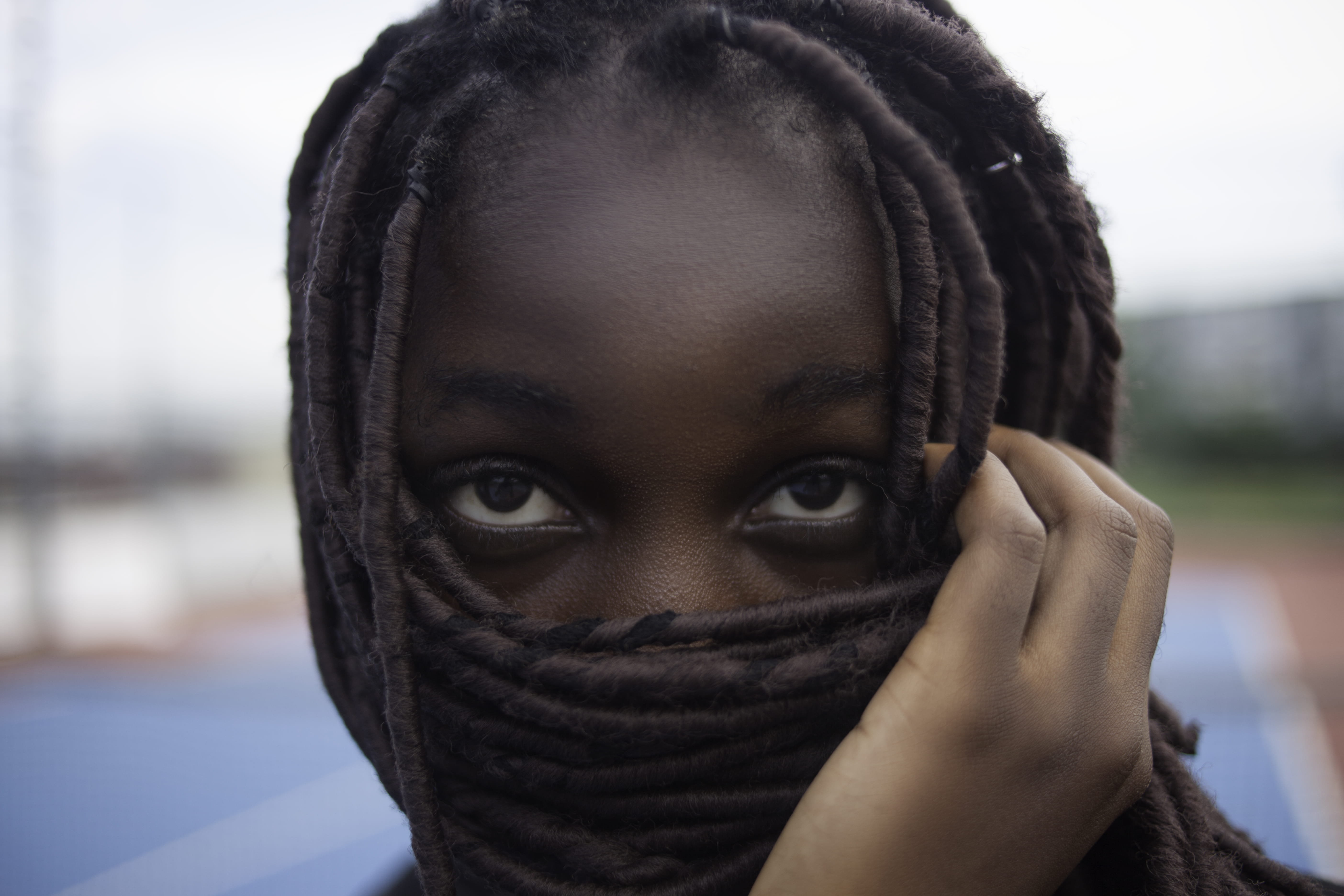 mask, person, focus on foreground, wig, face, photo, lifestyles, head, looking at camera, human body part, pottery, tribe, covering, hood - clothing, body part, HD Wallpaper