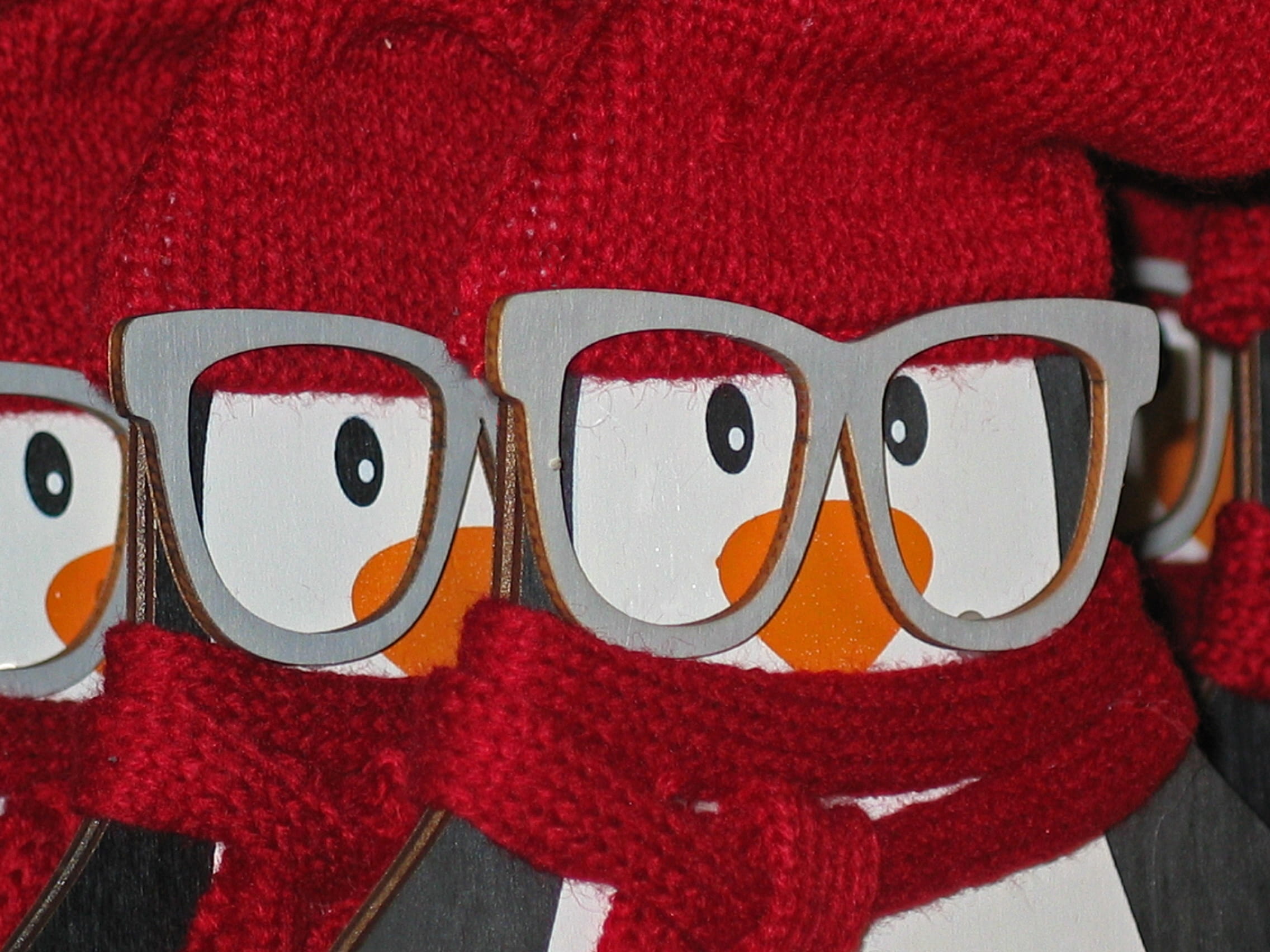 no people, art and craft, glasses, knit beanie cap, emotion, december, still life, 1080P, Figure, close-up, painted, multi colored, christmas time, christmas decoration, HD Wallpaper