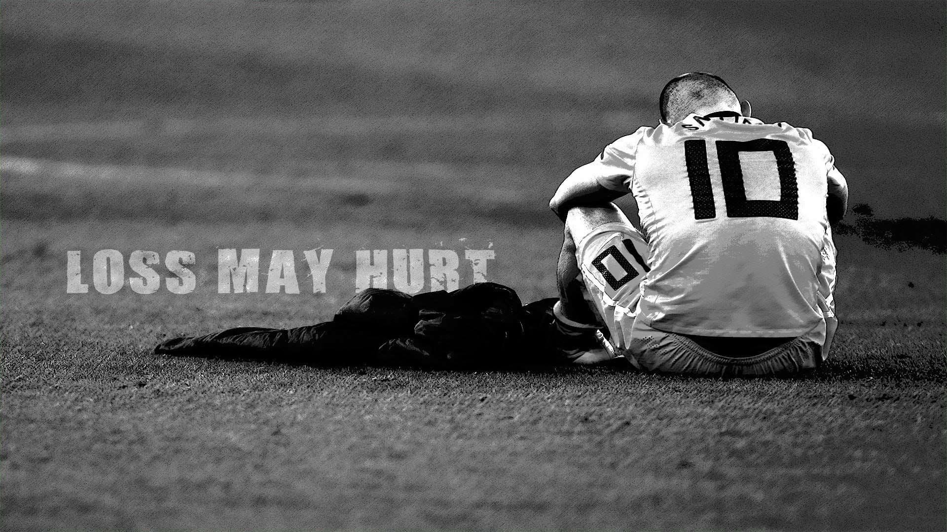 1080P, Footballer, Wesley sneijder, Defeat, sportsman, depression - sadness, one person, grass, mammal, sport, text, clothing, domestic animals, american football - sport, HD Wallpaper