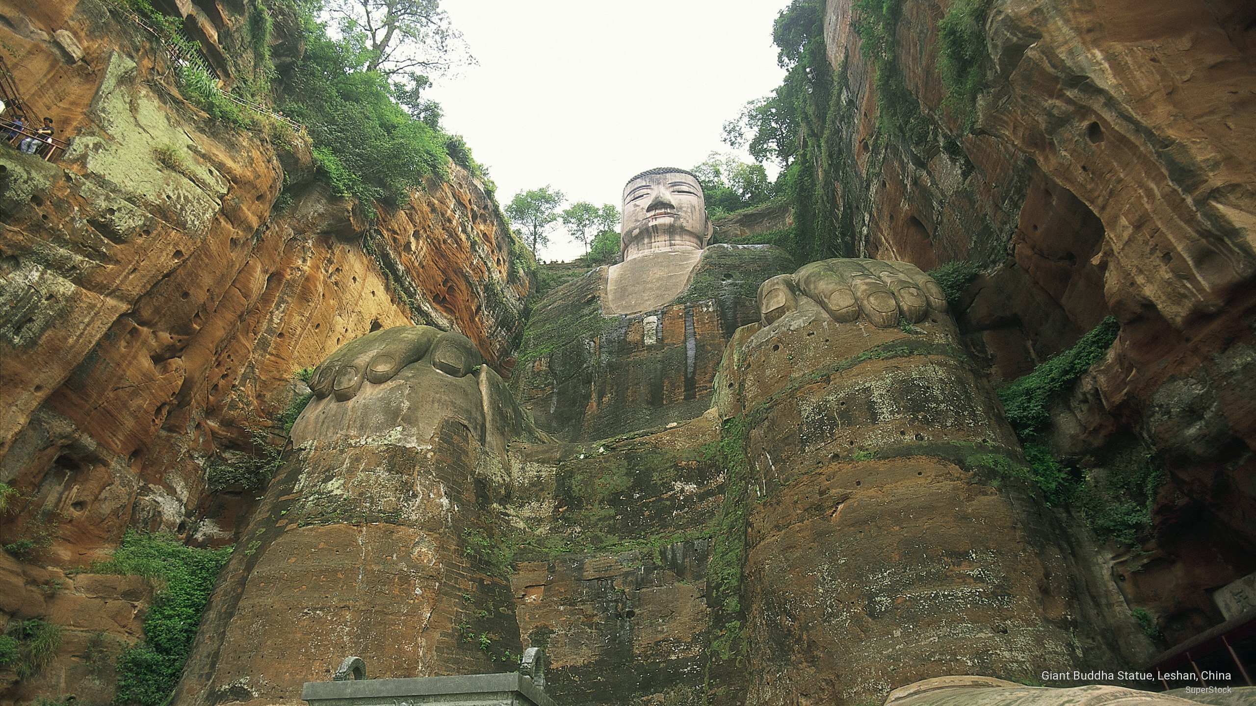 leshan, Asia, statue, 2K, china, giant, buddha, HD Wallpaper