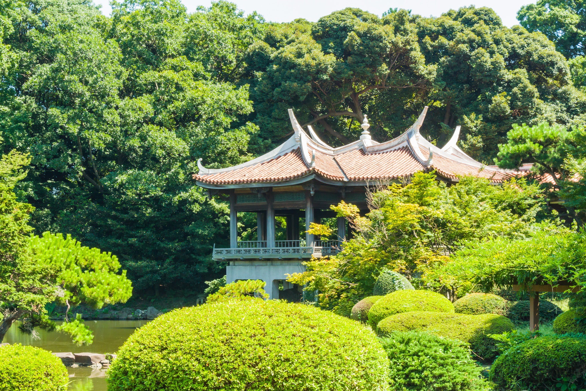 pavilion, Tokyo, taiwanese, Taiwanese Pavilion, 1080P, japanese Garden, HD Wallpaper