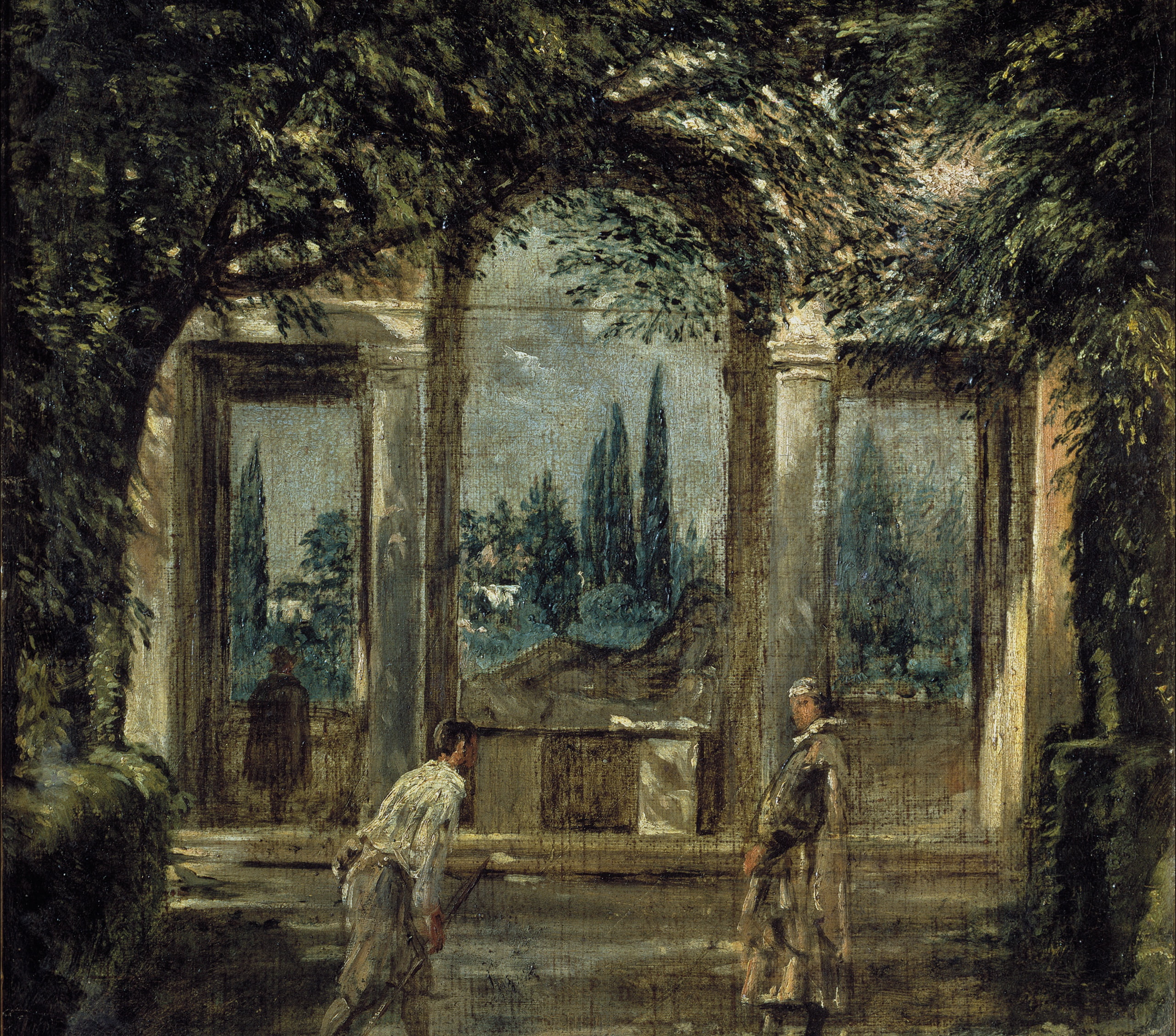 Villa Medici in Rome. Pavilion Of Ariadne, picture, Diego Velazquez, 2K, interior, HD Wallpaper