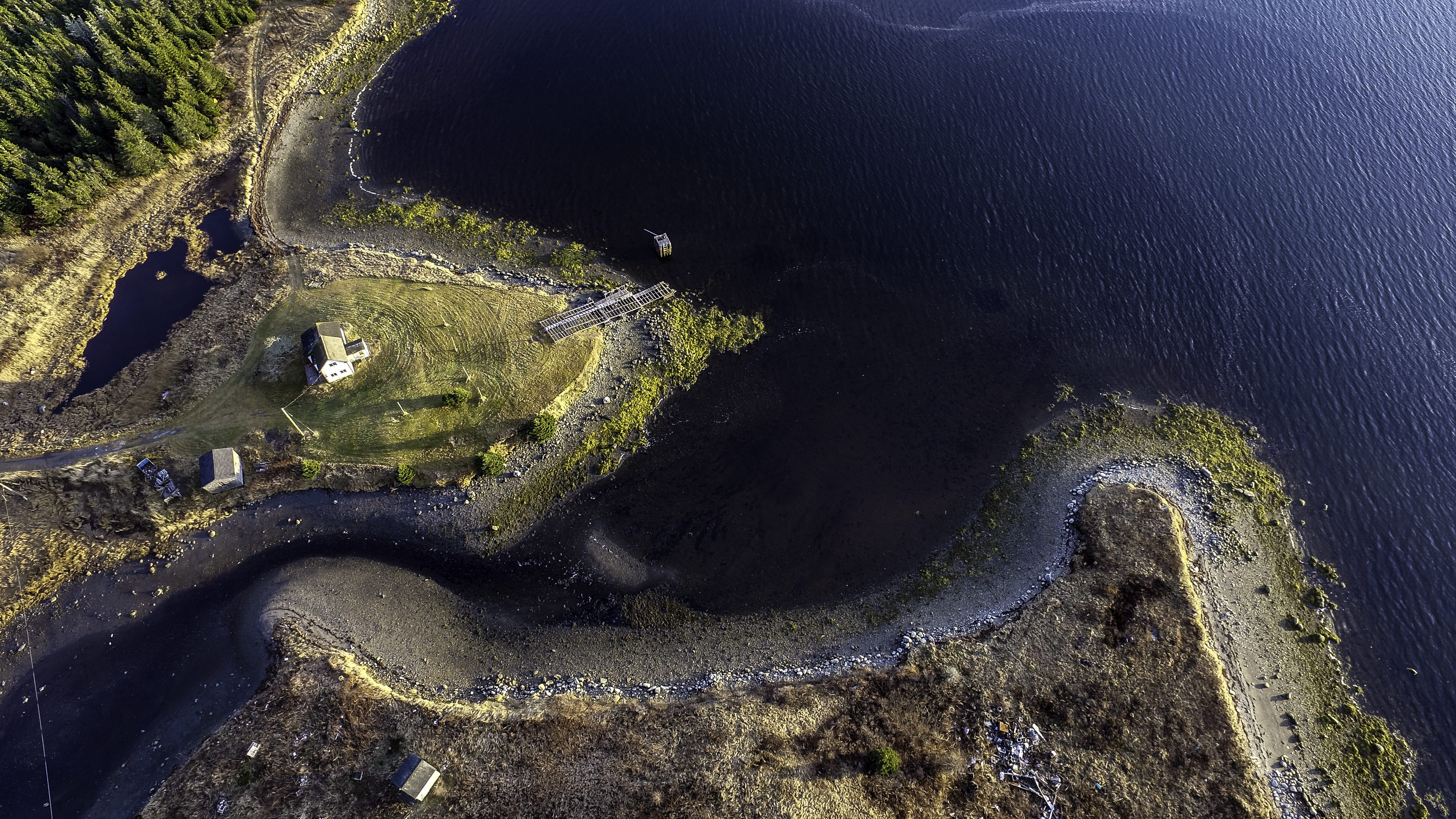 aerial, outdoors, near, high angle view, non-urban scene, environment, photography, landscape, body, sea, ocean, nature, day, from above, no people, island, HD Wallpaper