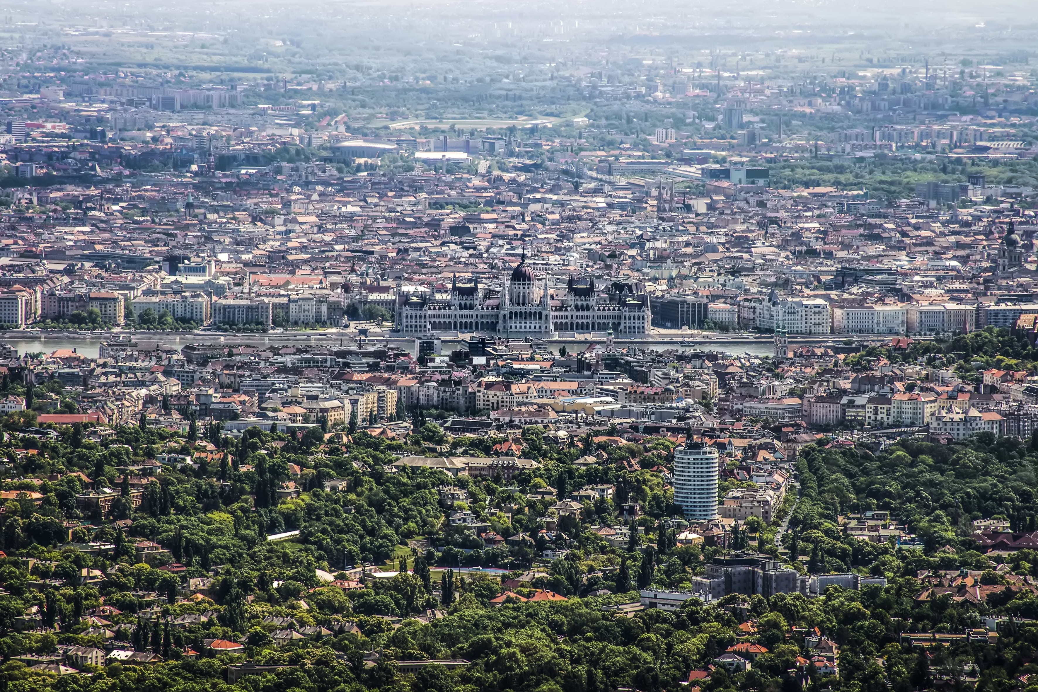hill, no people, urban, architecture, home, nature photography, hungary, day, s, 2K, capital, urban sprawl, skyscraper, building, budapest, city life, HD Wallpaper