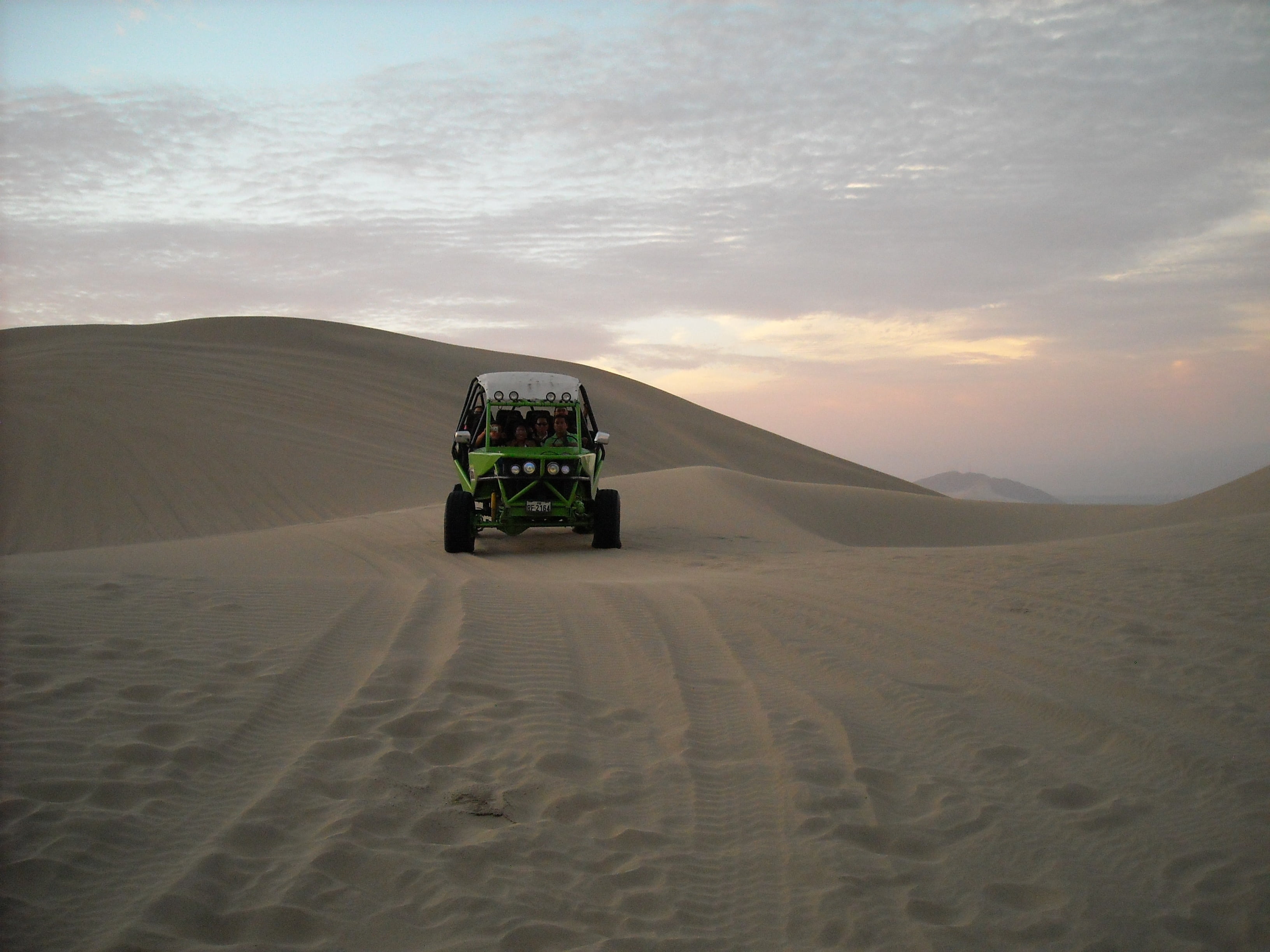 landscape, dunes, remote, sand, arid climate, climate, peru, travel, huacachina, land, land vehicle, 2K, sky, nature, outdoors, one person, mode of transportation, HD Wallpaper
