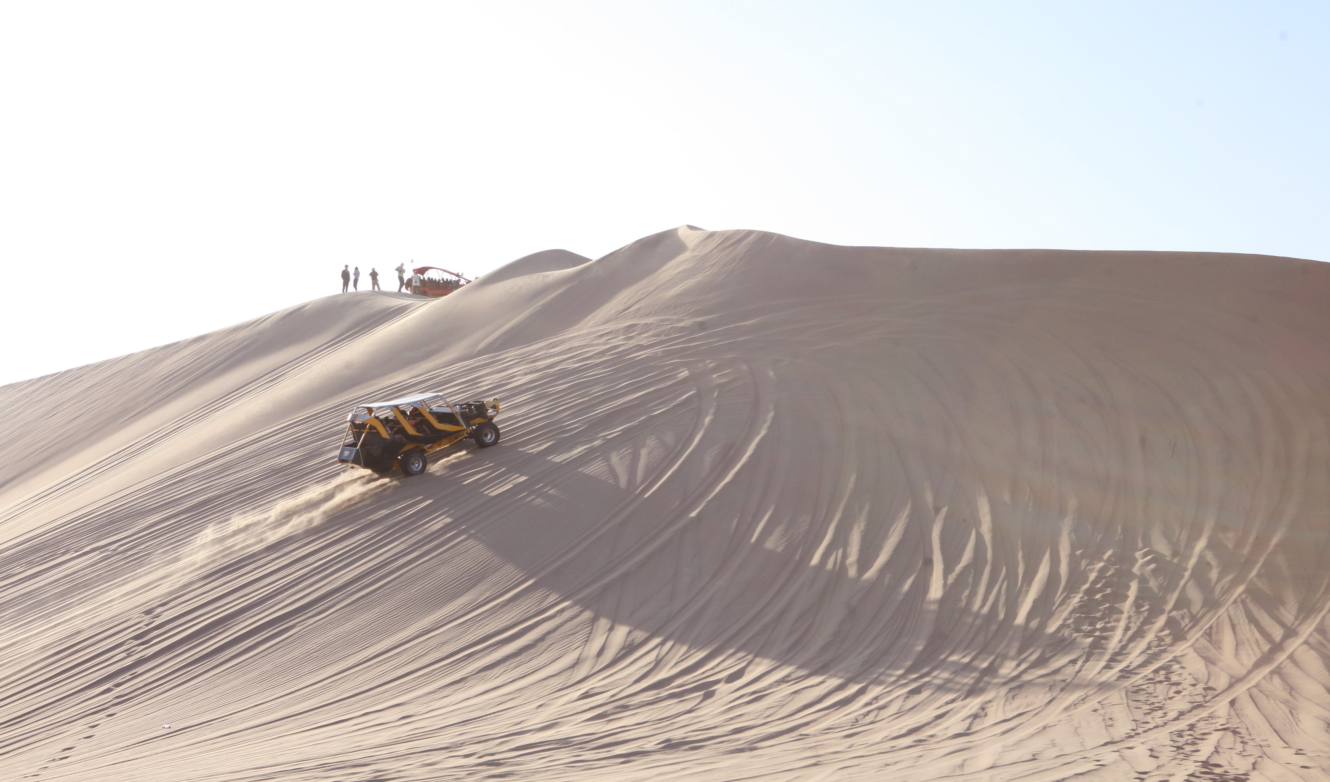 sand, copy space, transportation, desert, nature, scenics - nature, sky, riding, dunes, arid climate, climate, 4K, travel, remote, leisure activity, day, HD Wallpaper
