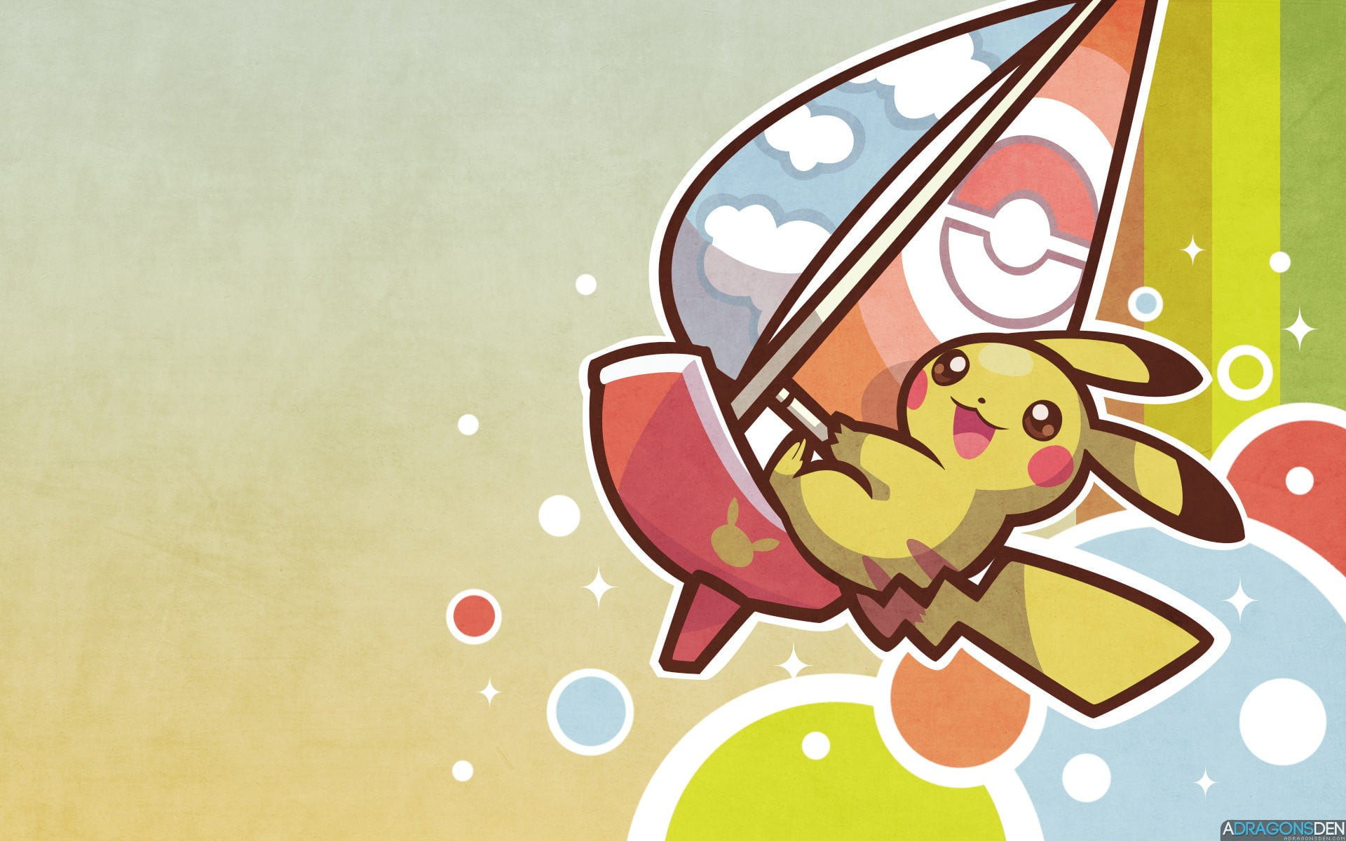 pattern, people, leisure activity, one Person, Pokémon, art and craft, joy, backgrounds, cheerful, color Image, pichu, representation, outdoors, creativity, HD Wallpaper